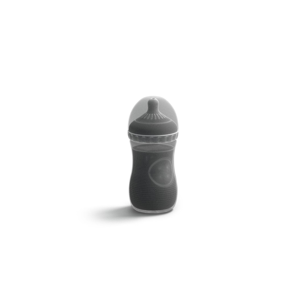 Plastic Baby Bottle 3D Model – Realistic Feeding Container, PBR Textures