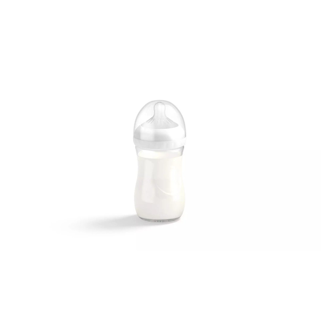 Plastic Baby Bottle 3D Model – Realistic Feeding Container, PBR Textures - View 2