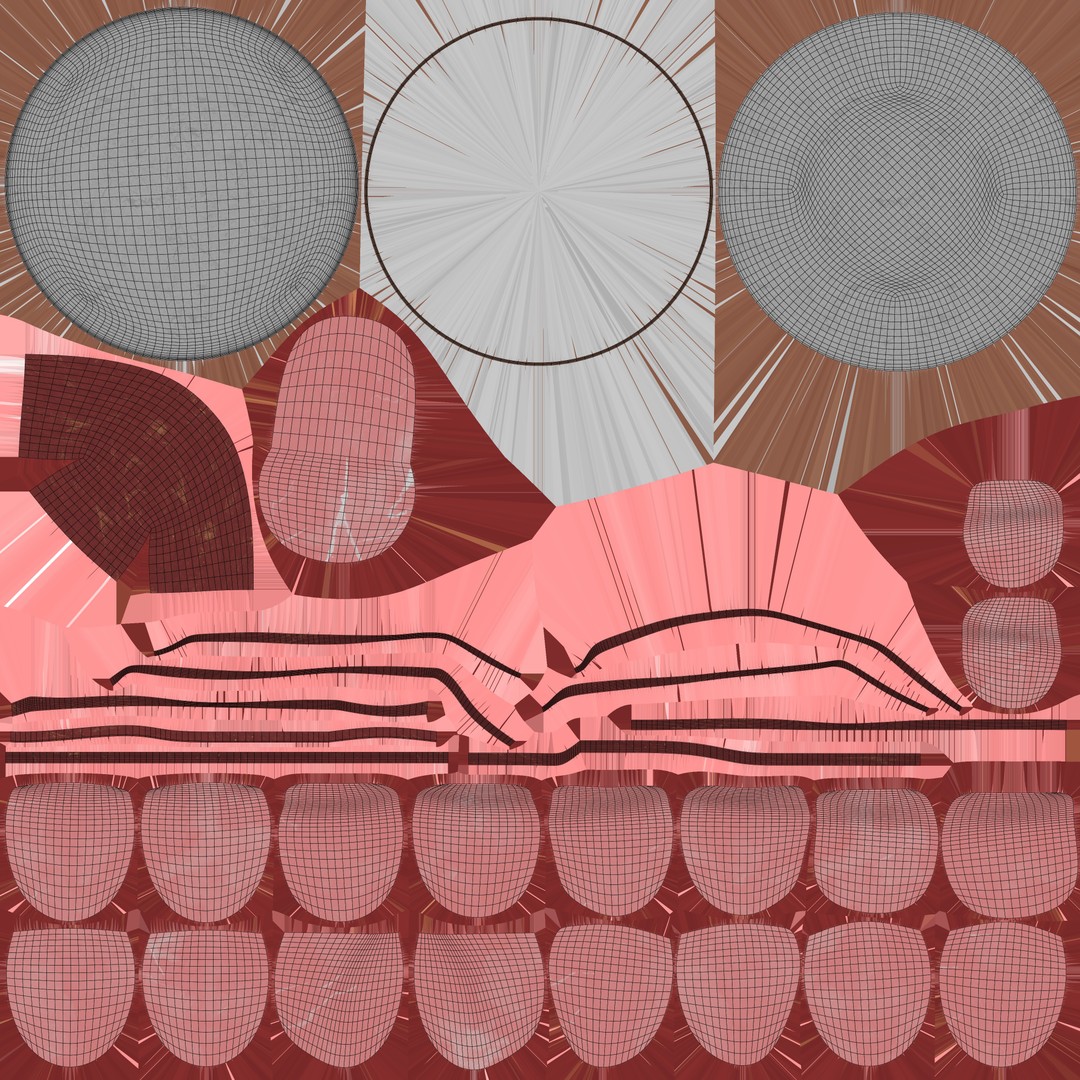 Honey Glazed Ham Slices 3D Model – Low Poly Food Asset, FBX - View 9