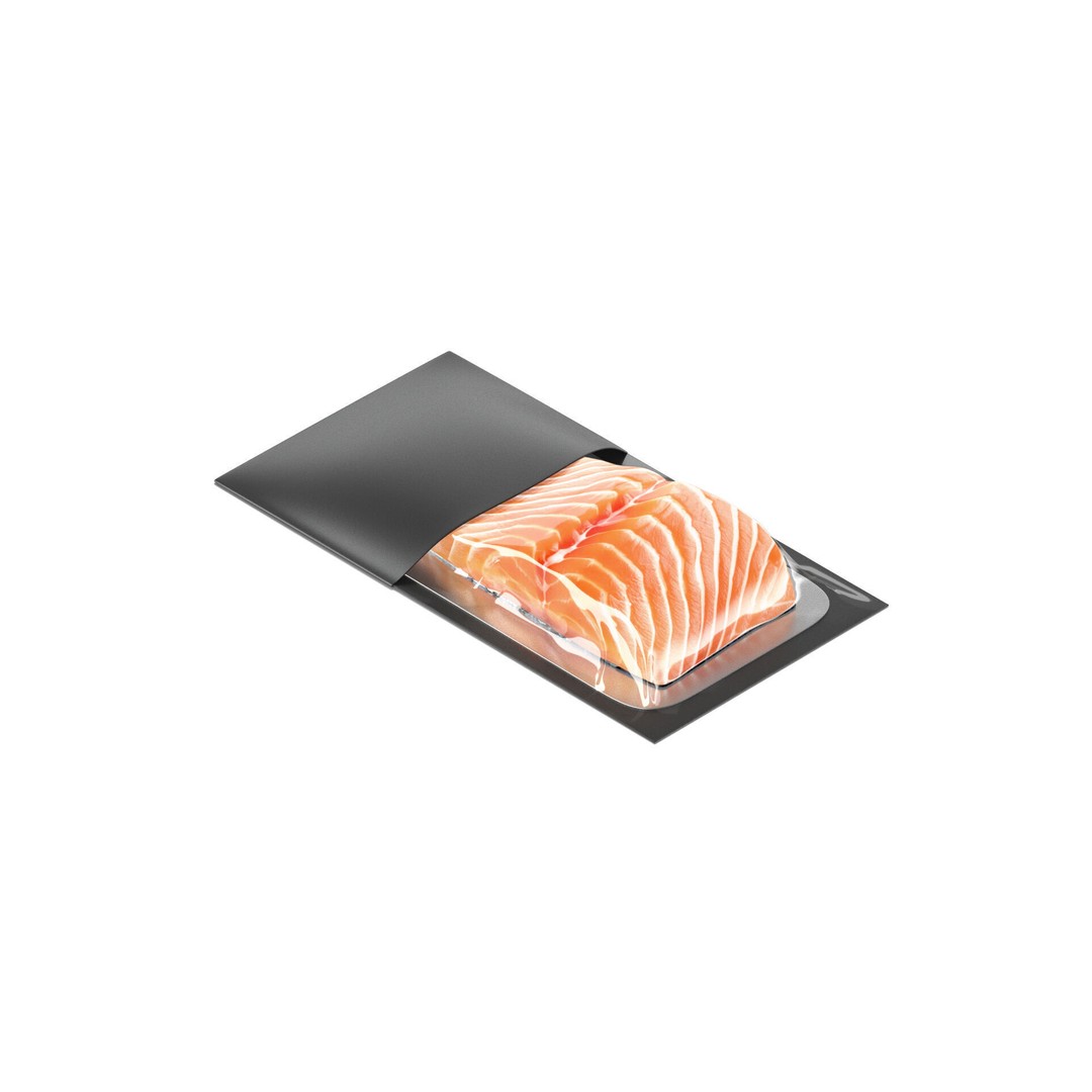 Black Salmon Carton Pack 3D Model – Realistic Cardboard Container, FBX - View 3