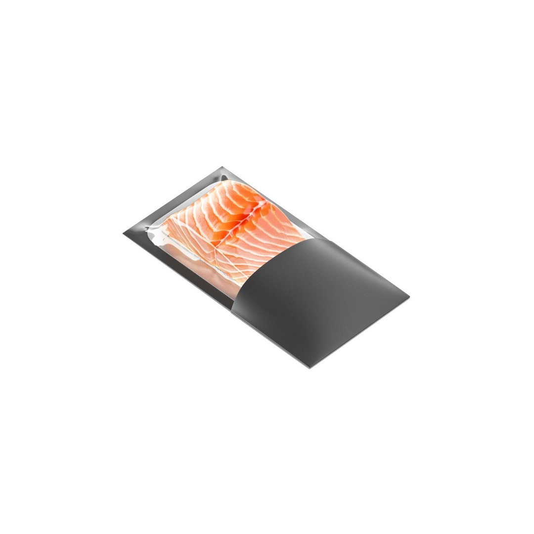 Black Salmon Carton Pack 3D Model – Realistic Cardboard Container, FBX - View 6