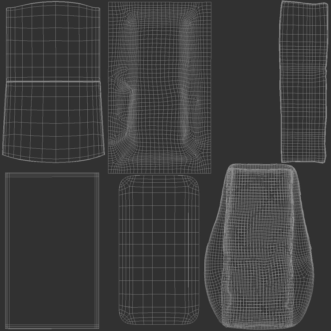 Black Salmon Carton Pack 3D Model – Realistic Cardboard Container, FBX - View 7