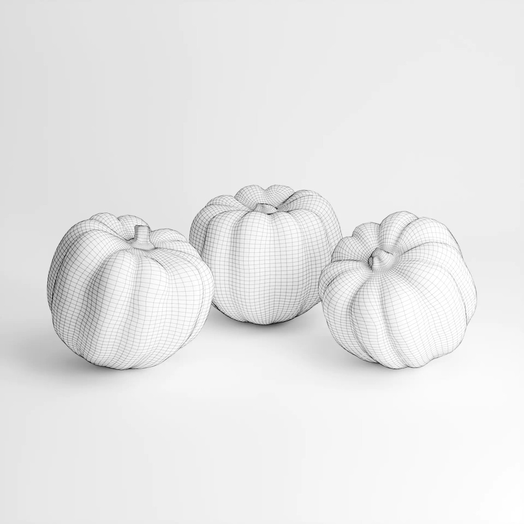 Carnival Squash 3D Model – Low Poly PBR Textured Game Asset, FBX