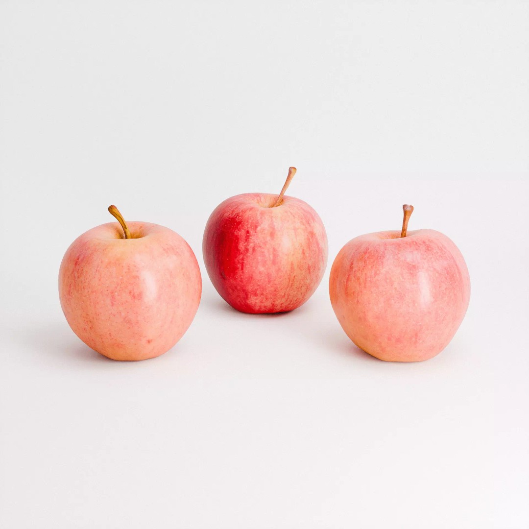 Gala Apples 3D Model – Low Poly PBR Fruit Asset, FBX & OBJ Formats - View 2