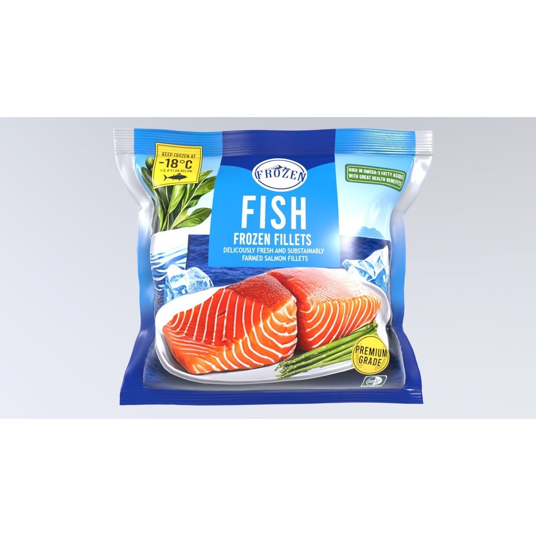 Frozen Fish 3D Model – Low Poly Game Asset, FBX, PBR Textures - View 4