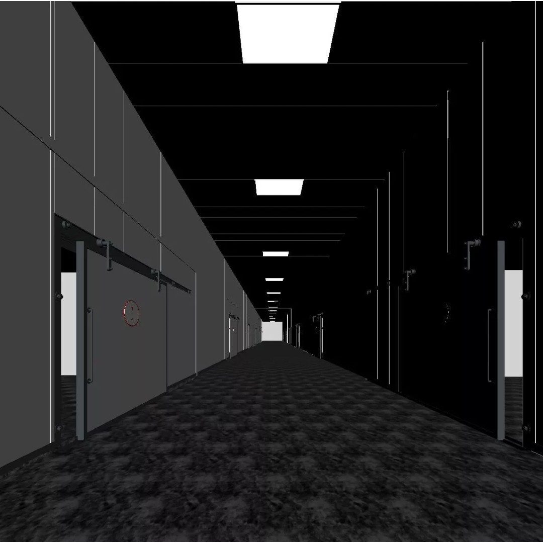 Industrial Freezer 3D Model – Cold Chain Warehouse Corridor, FBX