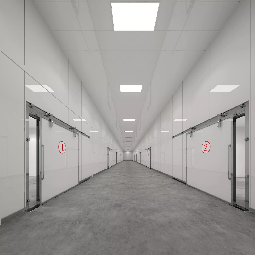 Industrial Freezer 3D Model – Cold Chain Warehouse Corridor, FBX - View 2