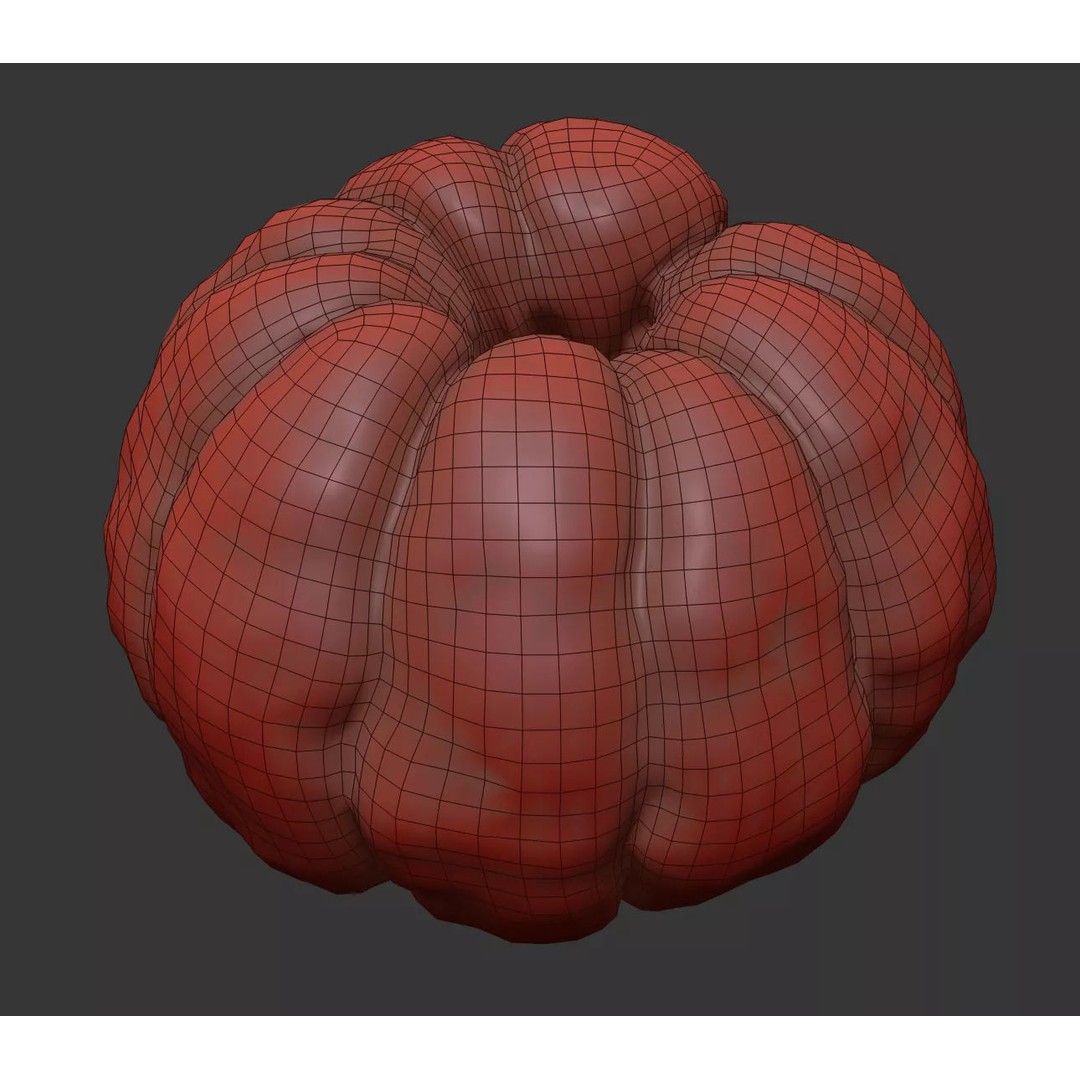 Clementine 3D Model – Photorealistic Fruit Asset, FBX, OBJ - View 8
