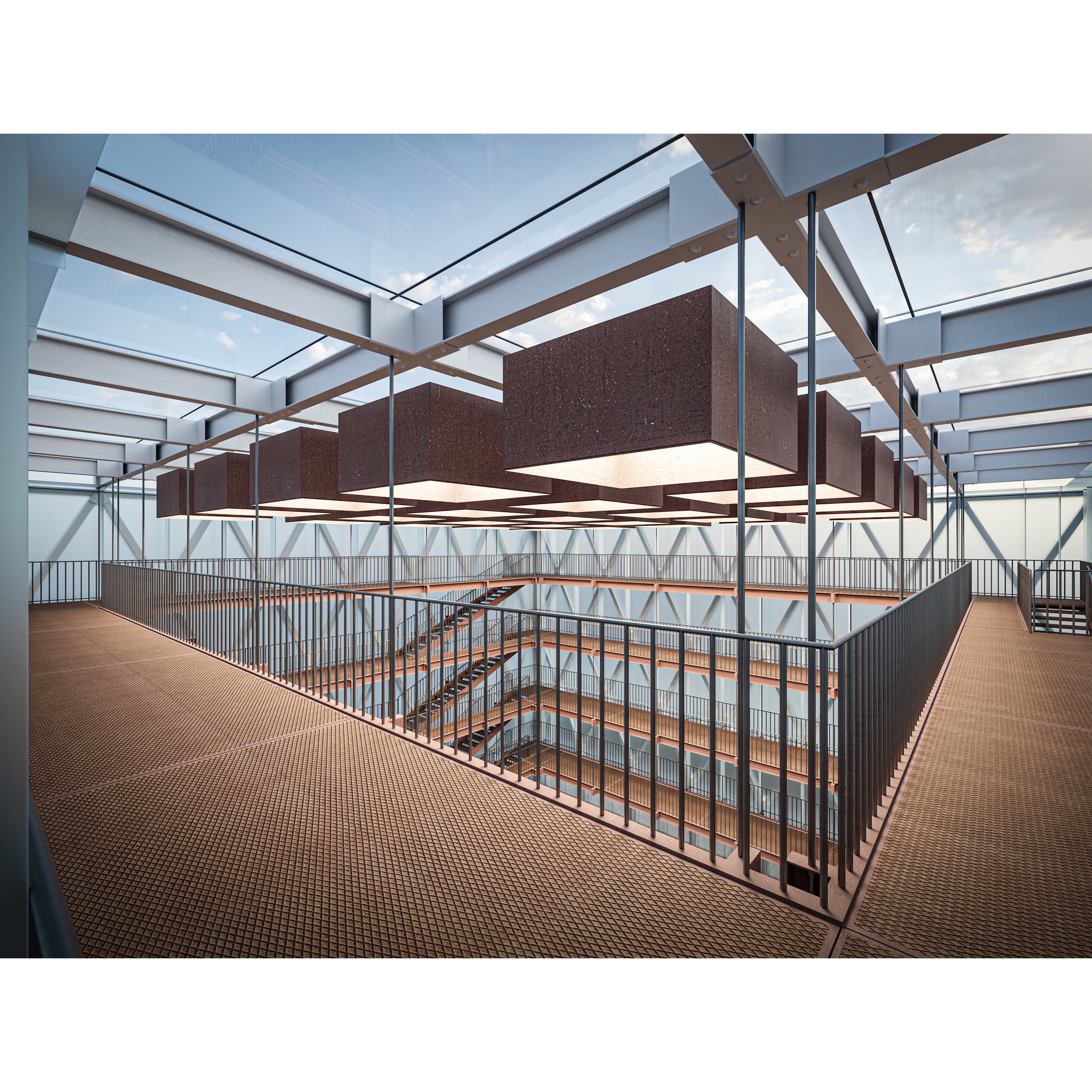 Modern Exhibition Pavilion - Low-Poly Game-Ready 3D Model - View 15