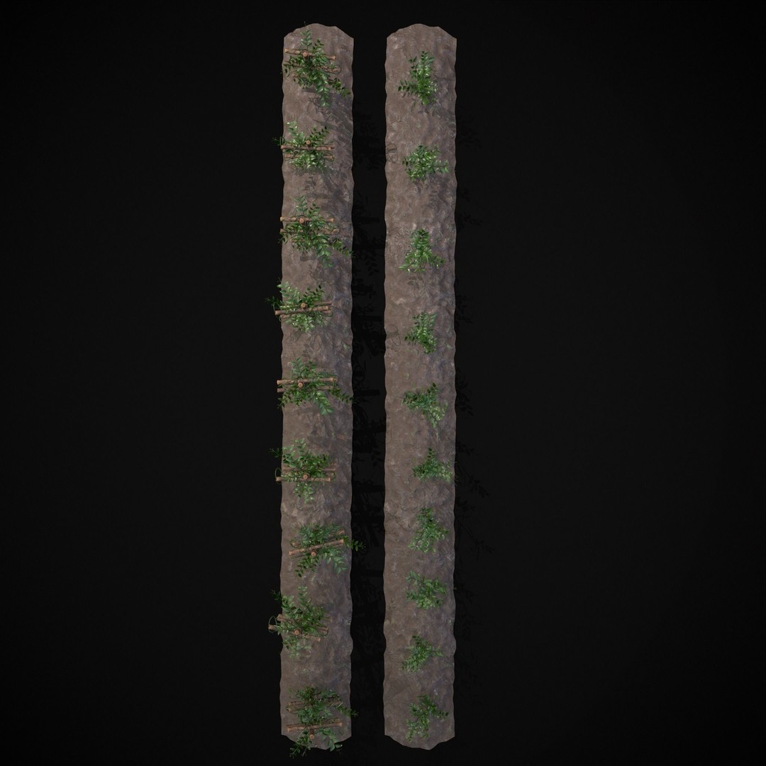 Crops Peas Plants 3D Model – Low Poly PBR Game Asset, FBX & OBJ - View 12