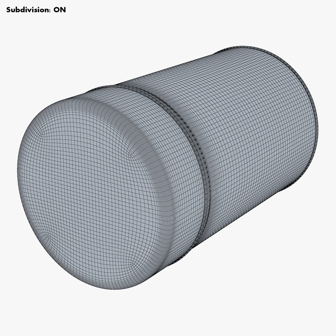 Kitchen Storage Steel Jar 3D Model – Realistic Metal Canister, PBR Textures - View 17
