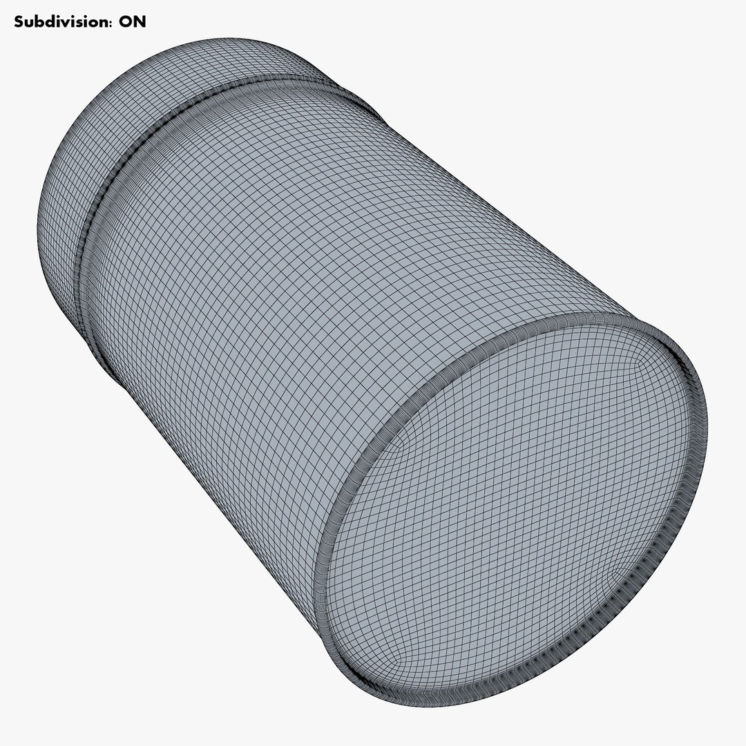 Kitchen Storage Steel Jar 3D Model – Realistic Metal Canister, PBR Textures - View 19