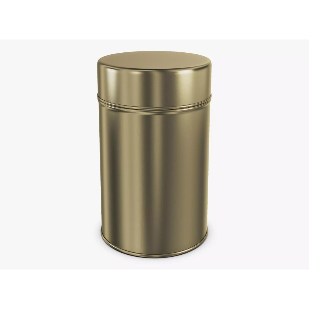 Kitchen Storage Steel Jar 3D Model – Realistic Metal Canister, PBR Textures - View 2