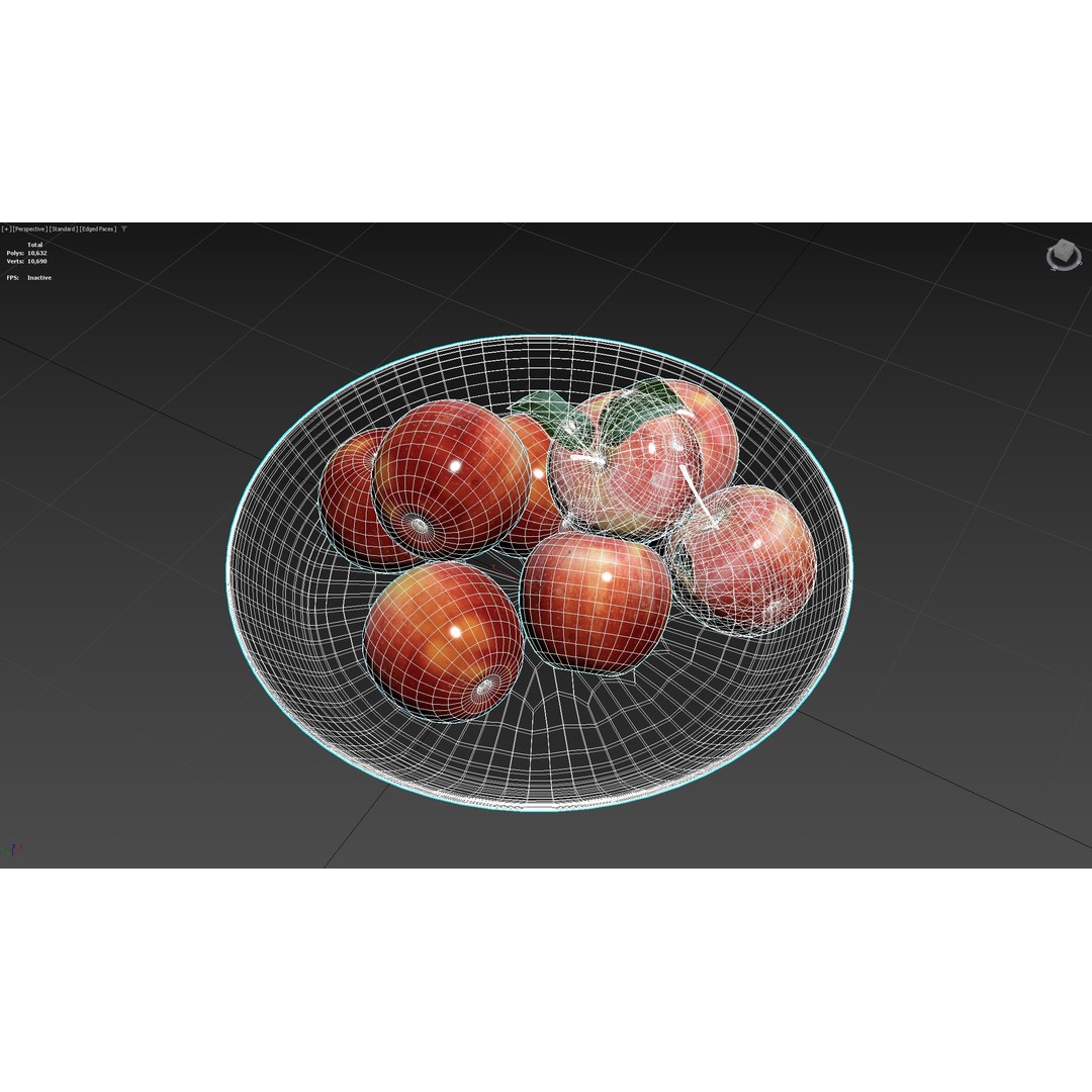 Realistic Apple 3D Model – Low Poly Game Asset, FBX, PBR Textures
