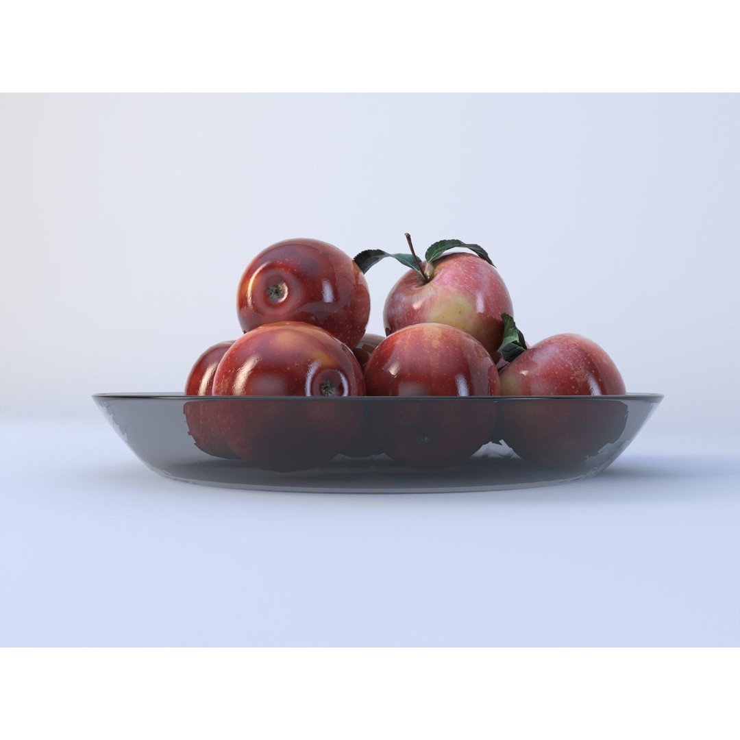 Realistic Apple 3D Model – Low Poly Game Asset, FBX, PBR Textures - View 3