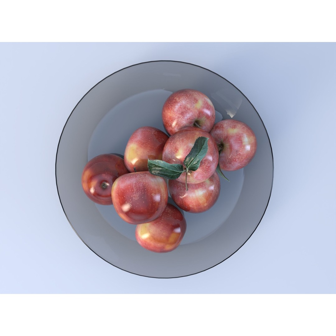 Realistic Apple 3D Model – Low Poly Game Asset, FBX, PBR Textures - View 6