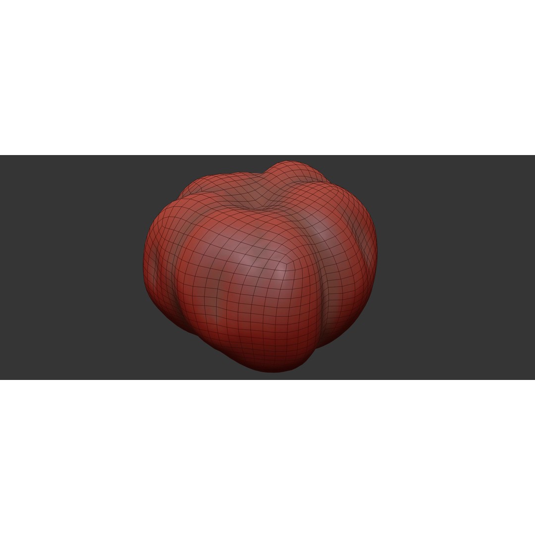 Tomato 3D Model – Photorealistic PBR Asset, FBX and OBJ Formats - View 8