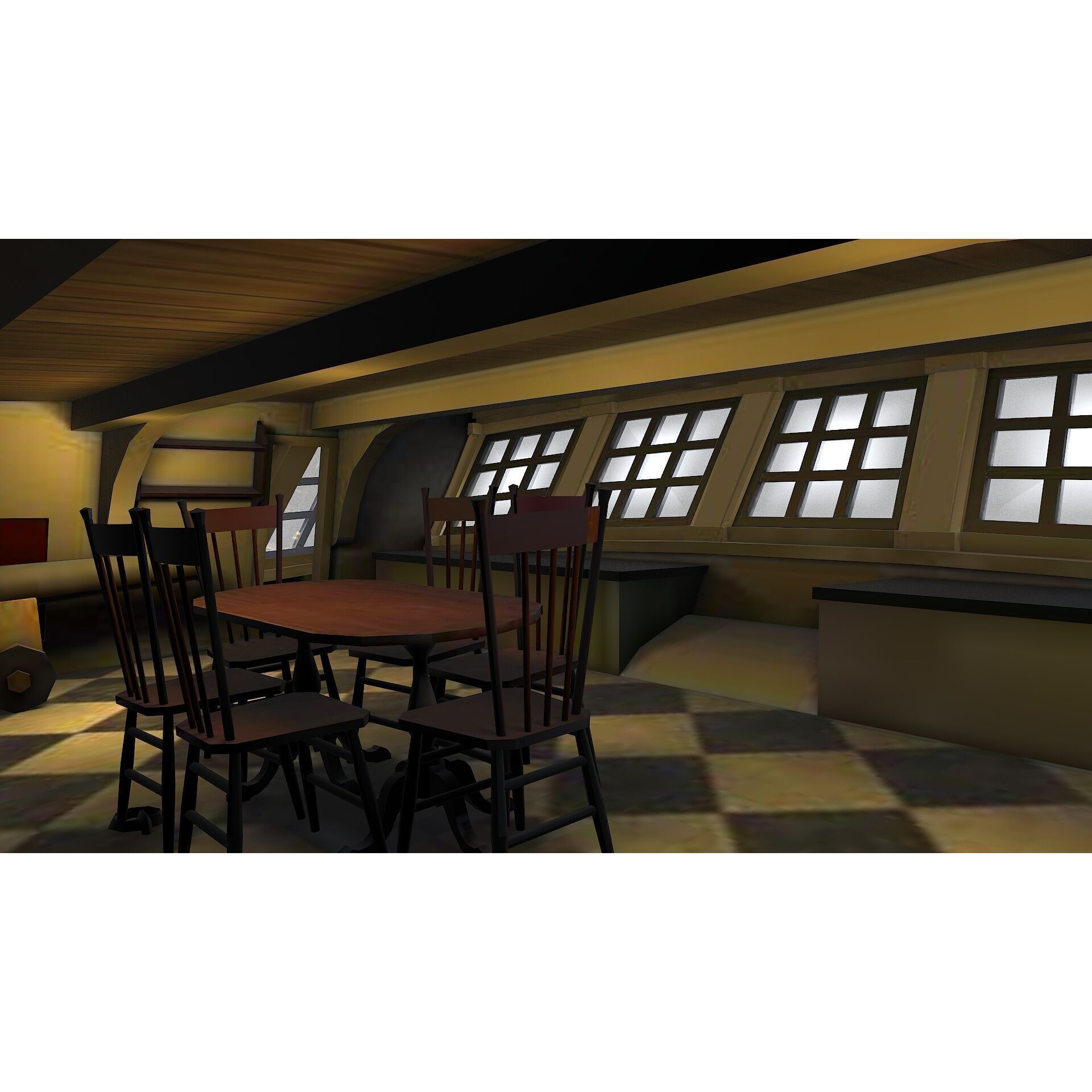 38 Gun Frigate Laurore - Low-Poly Game-Ready 3D Model - View 20