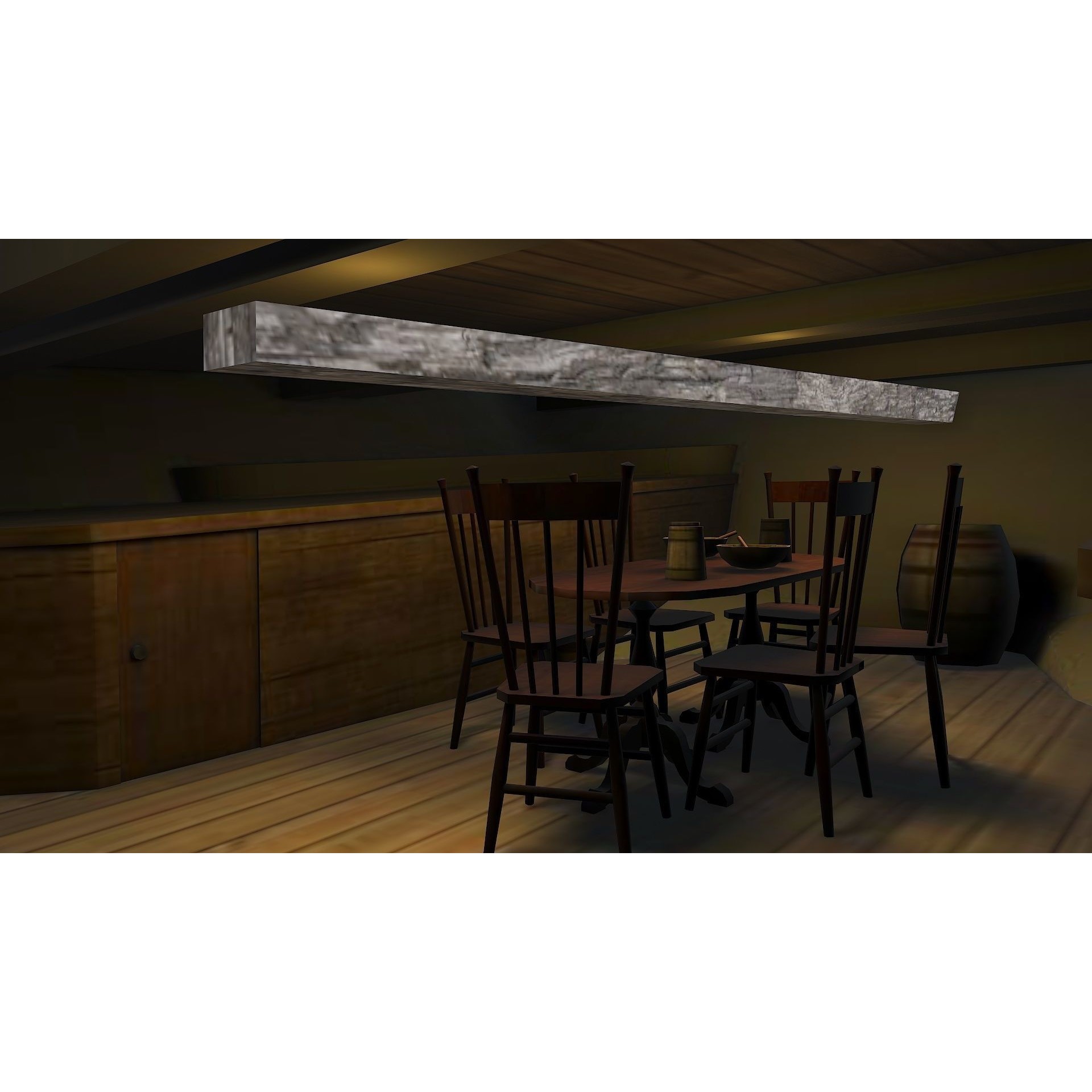 38 Gun Frigate Laurore - Low-Poly Game-Ready 3D Model - View 21