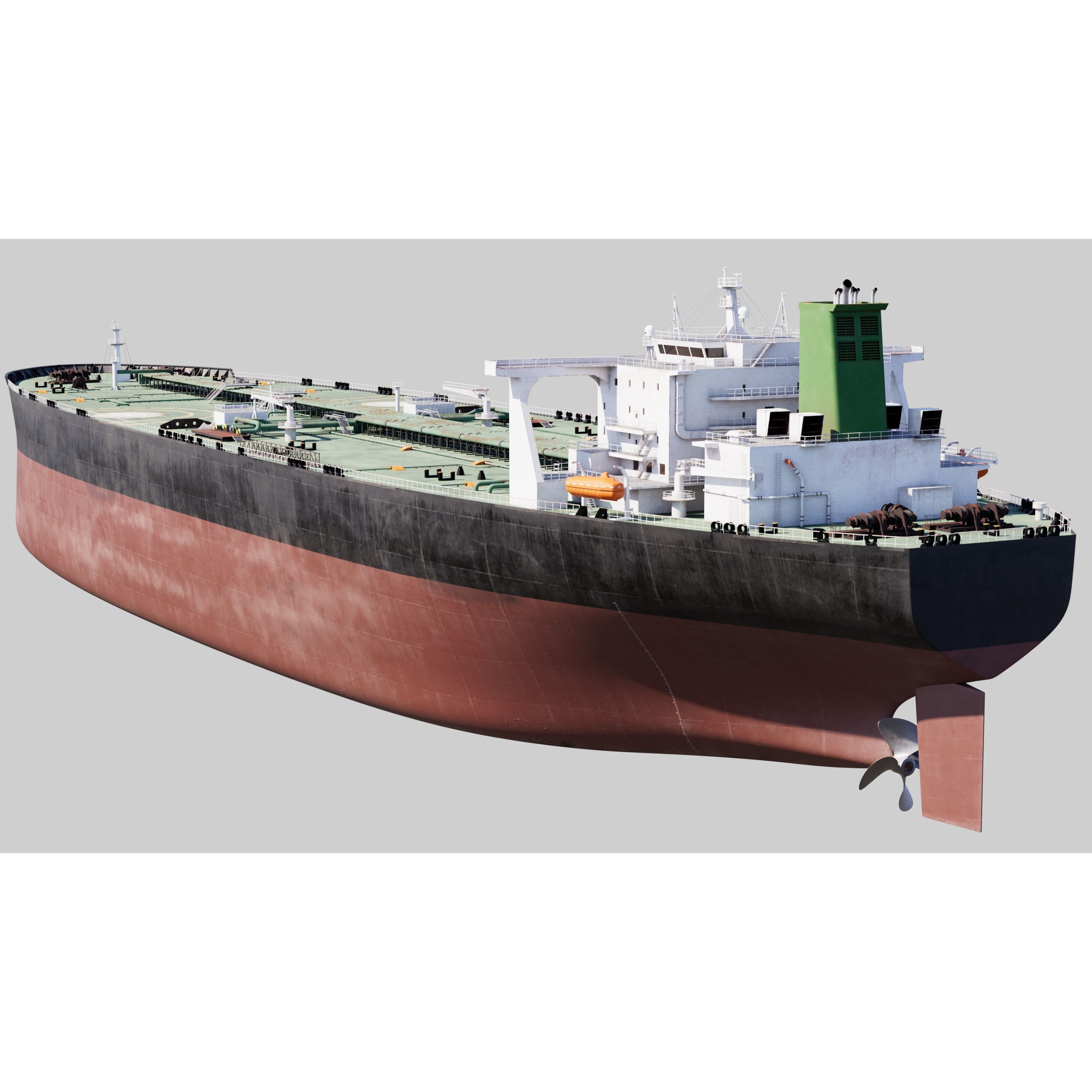 Oil Tanker - PBR Game-Ready 3D Model - View 10