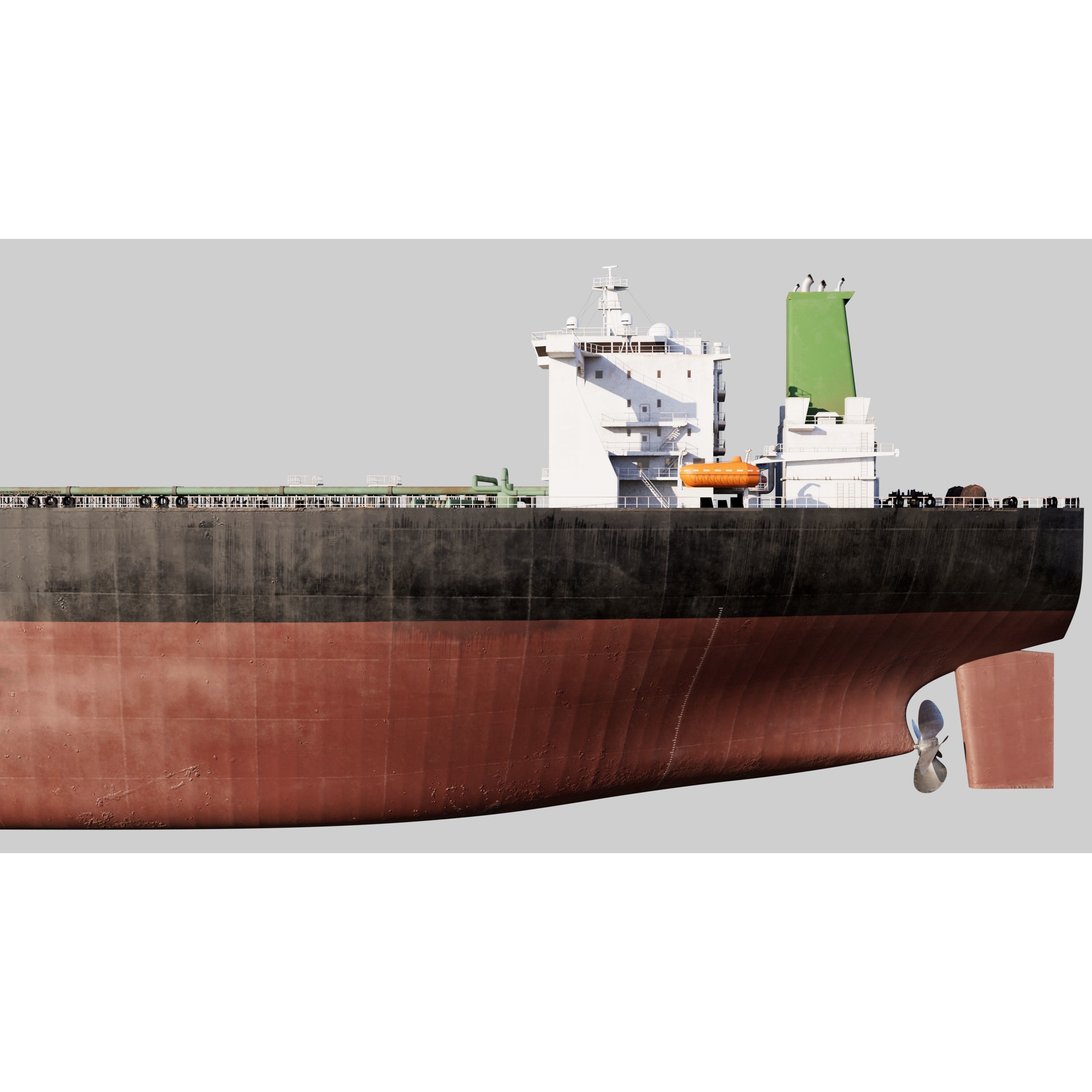 Oil Tanker - PBR Game-Ready 3D Model - View 12