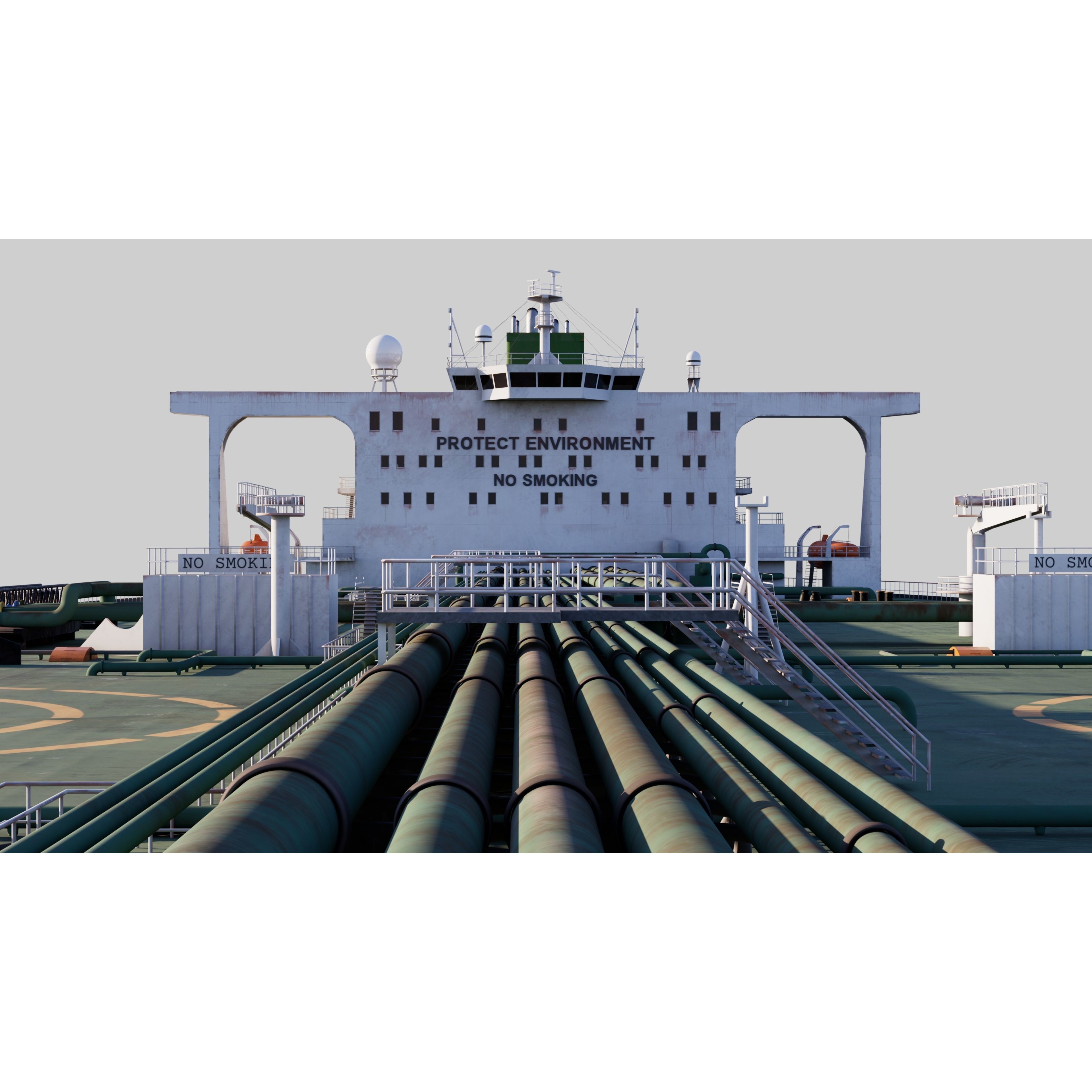 Oil Tanker - PBR Game-Ready 3D Model - View 19