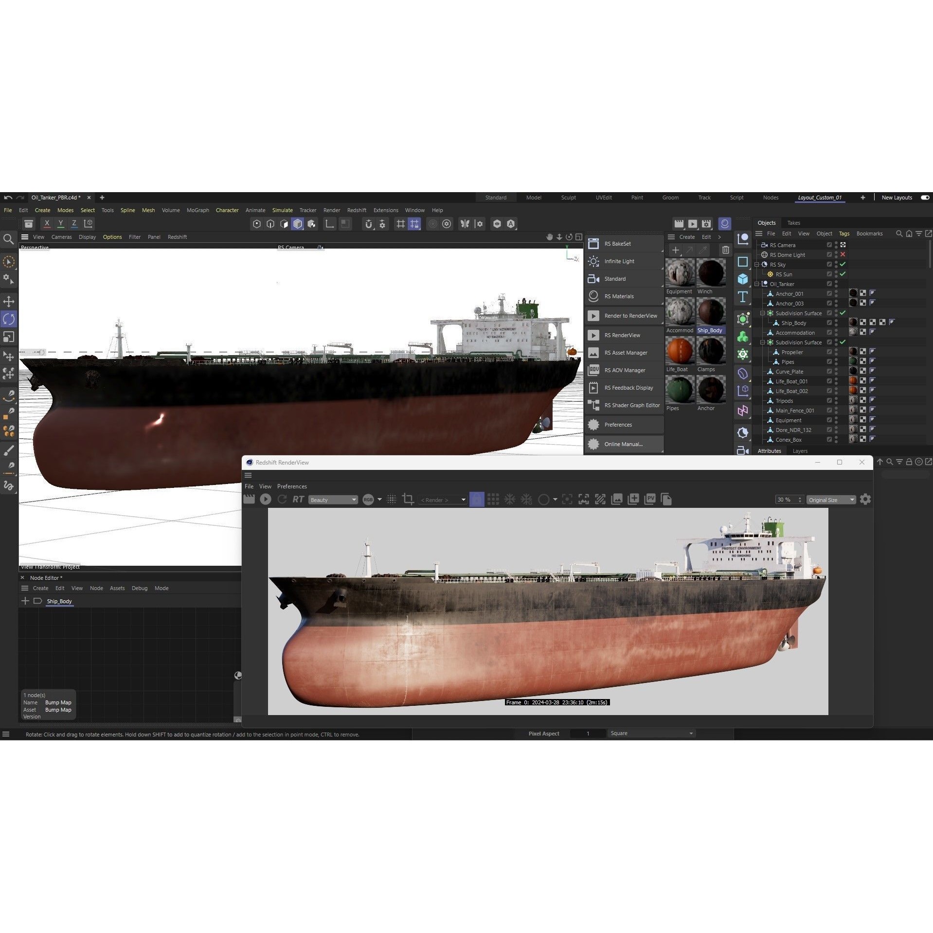 Oil Tanker - PBR Game-Ready 3D Model - View 26