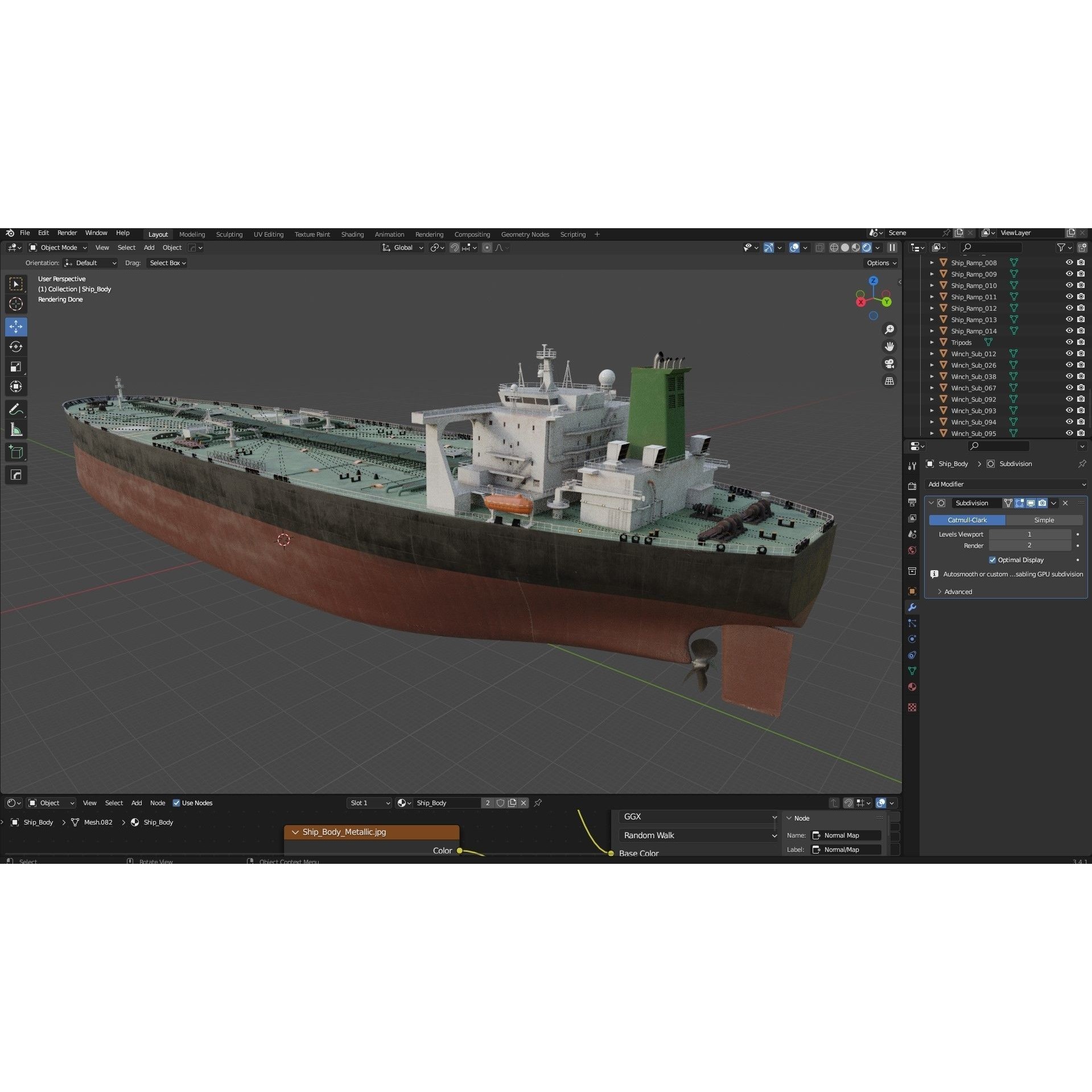 Oil Tanker - PBR Game-Ready 3D Model - View 28