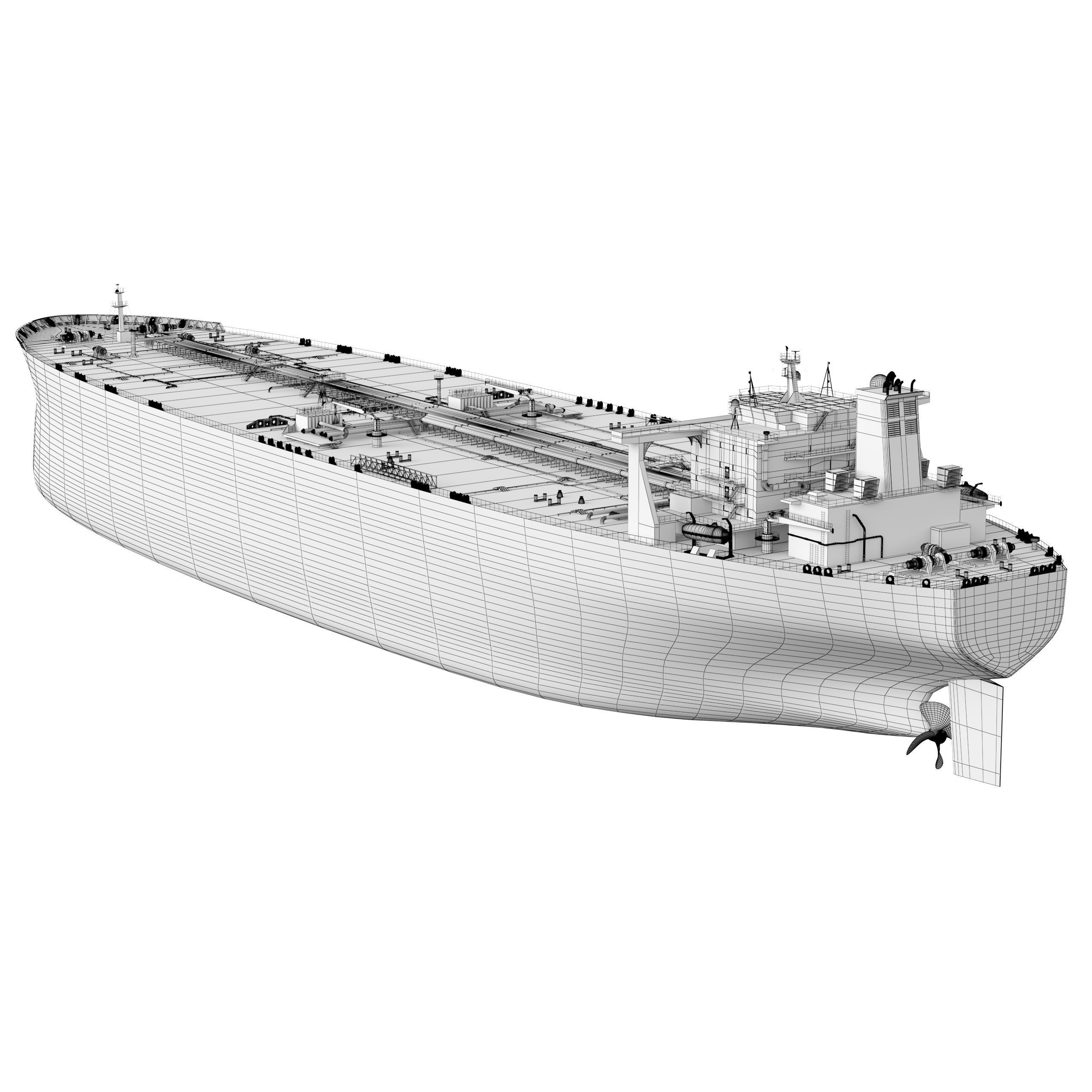 Oil Tanker - PBR Game-Ready 3D Model - View 29