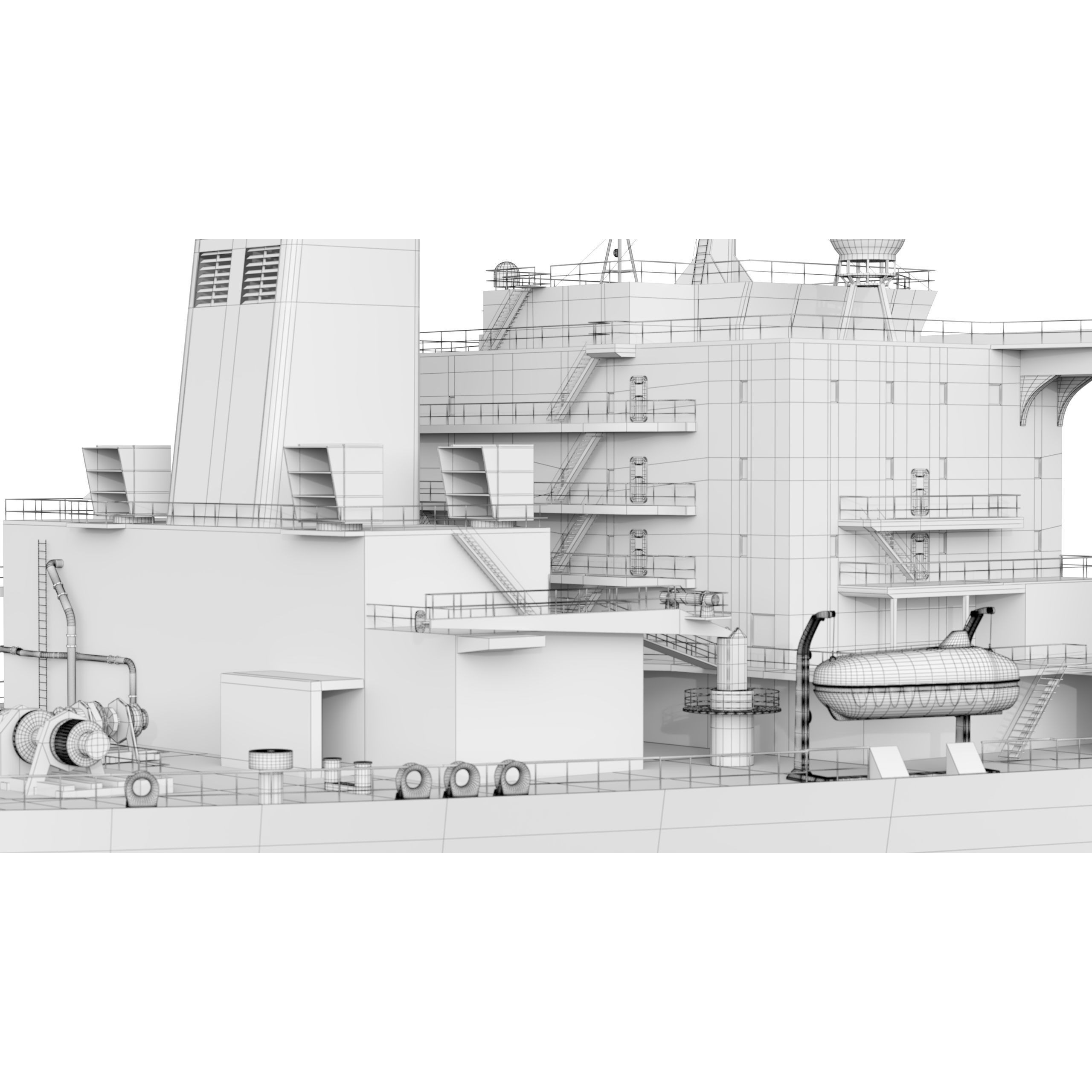 Oil Tanker - PBR Game-Ready 3D Model - View 30