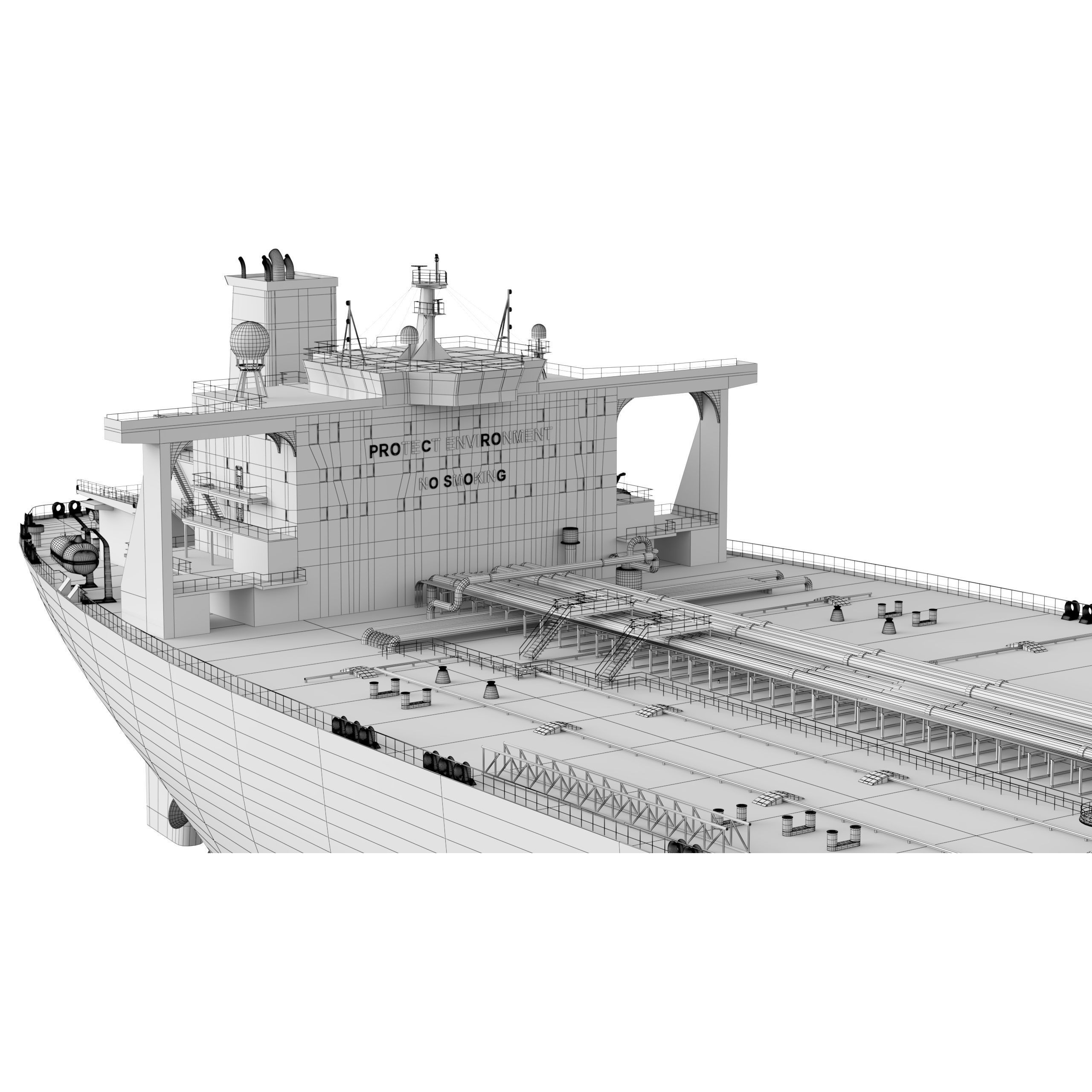 Oil Tanker - PBR Game-Ready 3D Model - View 32