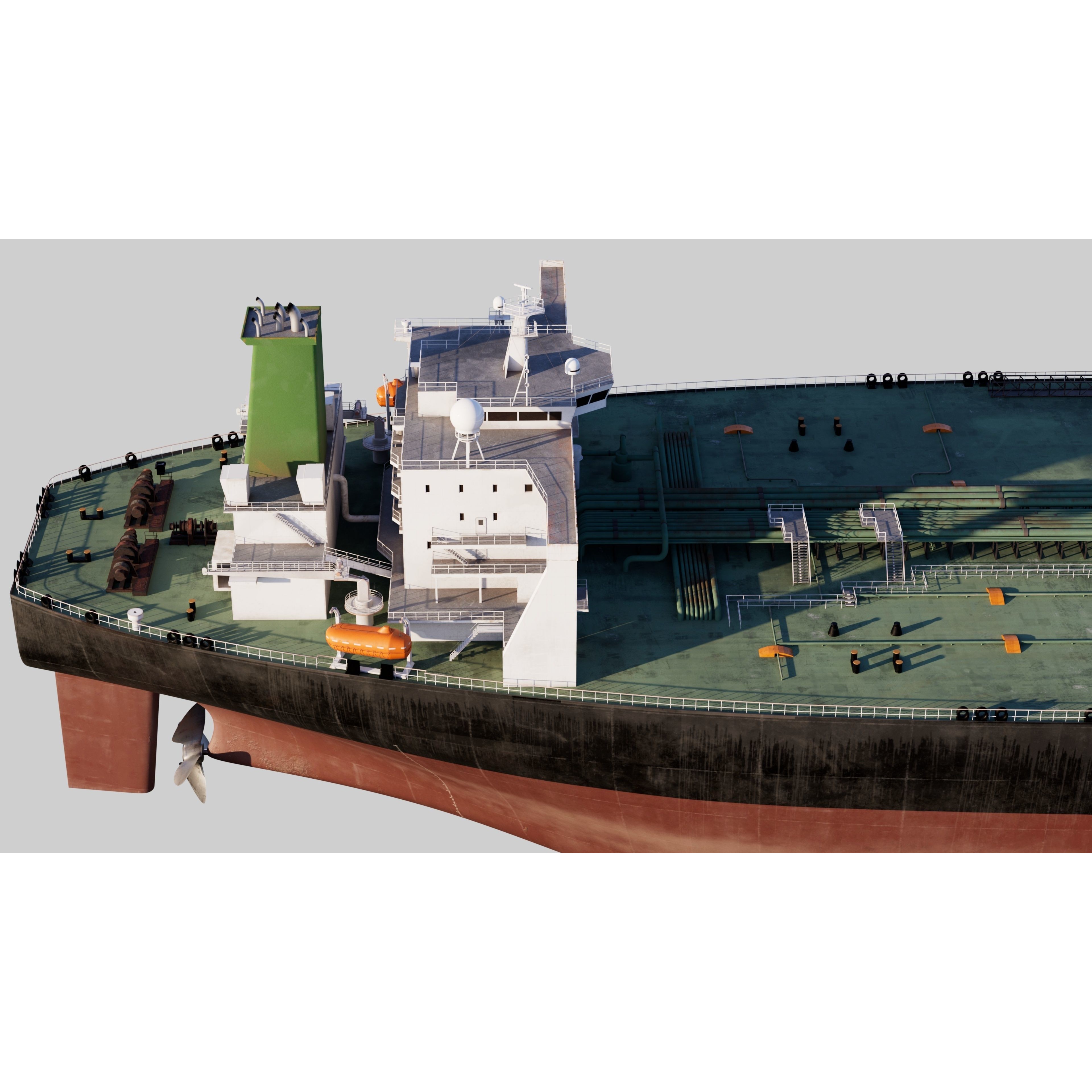 Oil Tanker - PBR Game-Ready 3D Model - View 5