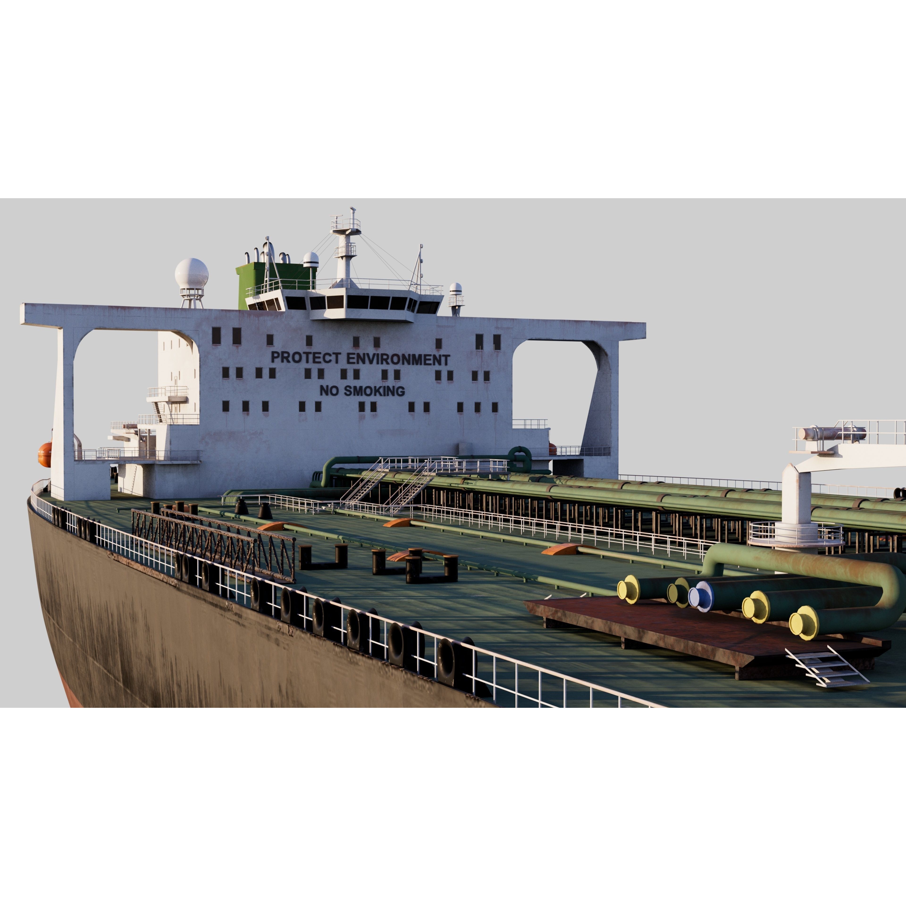 Oil Tanker - PBR Game-Ready 3D Model - View 7