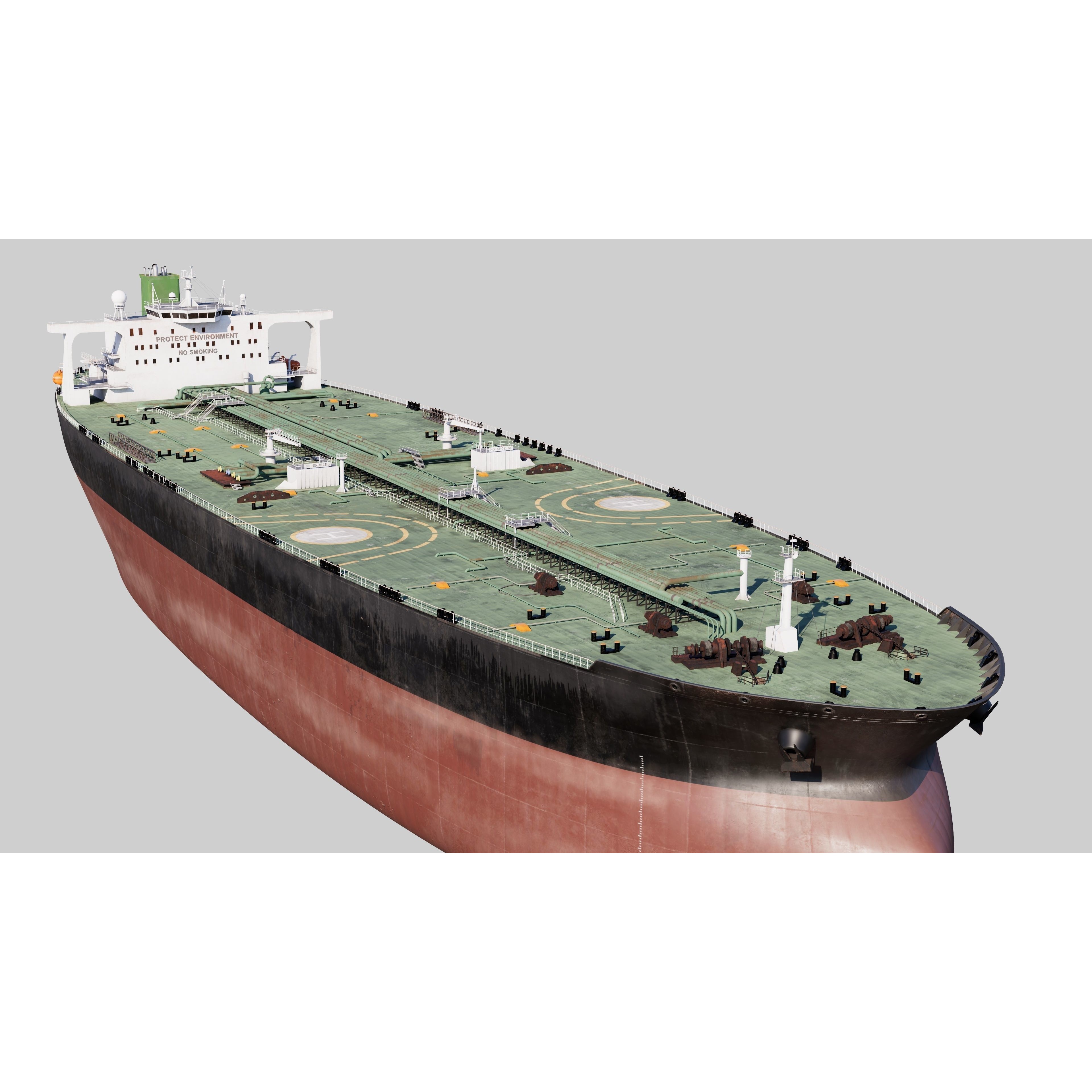 Oil Tanker - PBR Game-Ready 3D Model - View 8