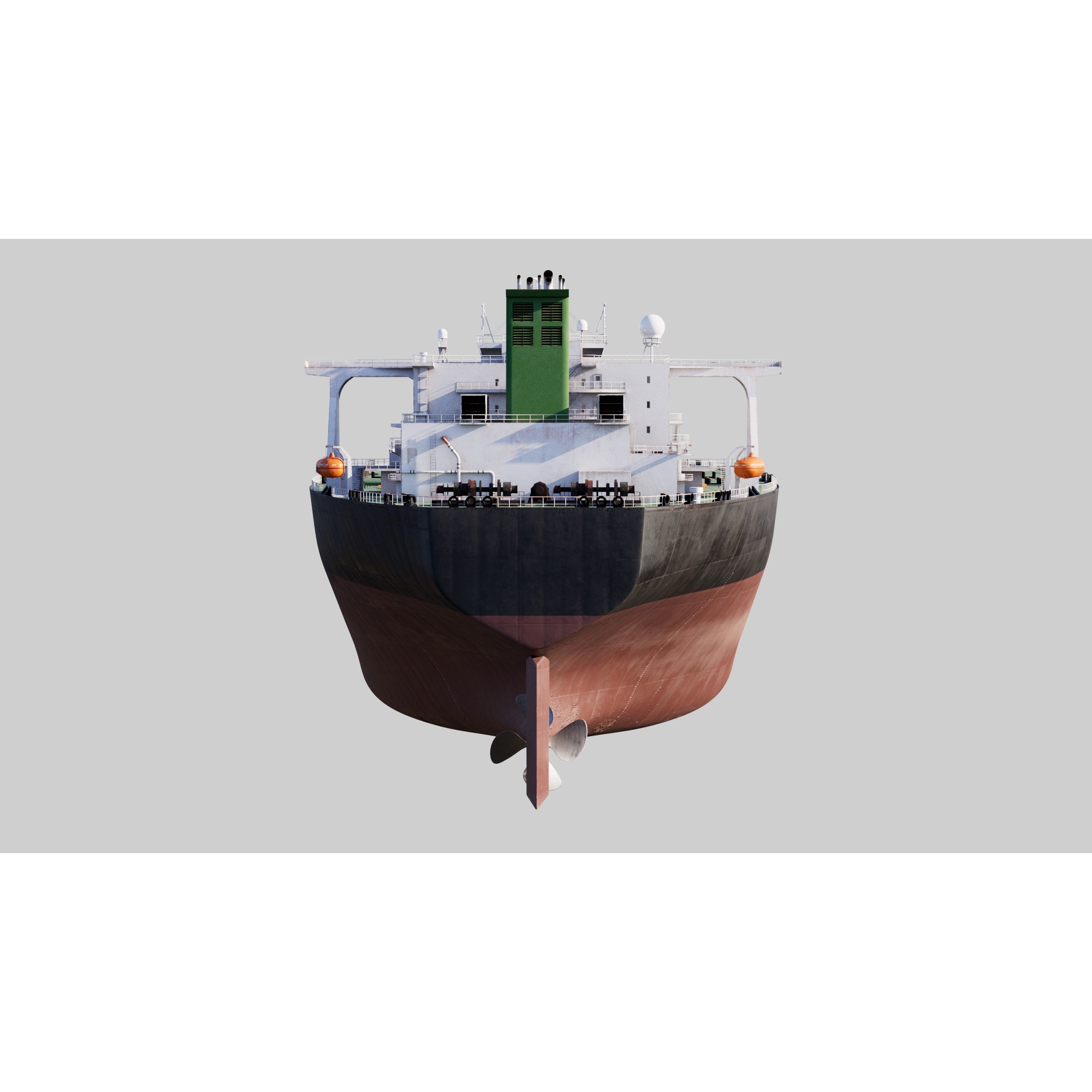 Oil Tanker - PBR Game-Ready 3D Model - View 9