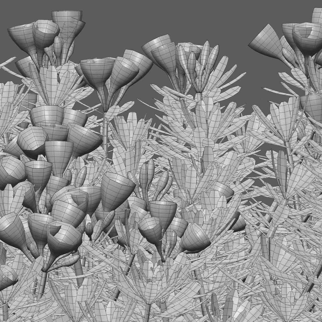 Daphne 3D Model – PBR Plant Bush with Vray/Corona Materials - View 7