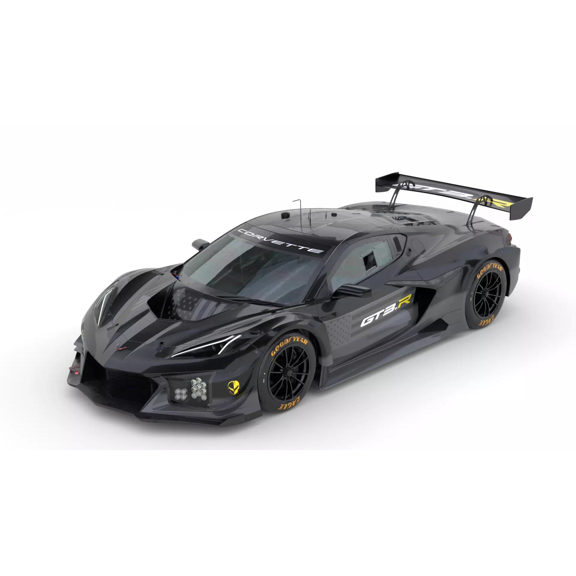 Corvette Z06 GT3.R 2024 - Game-Ready 3D Model - View 2