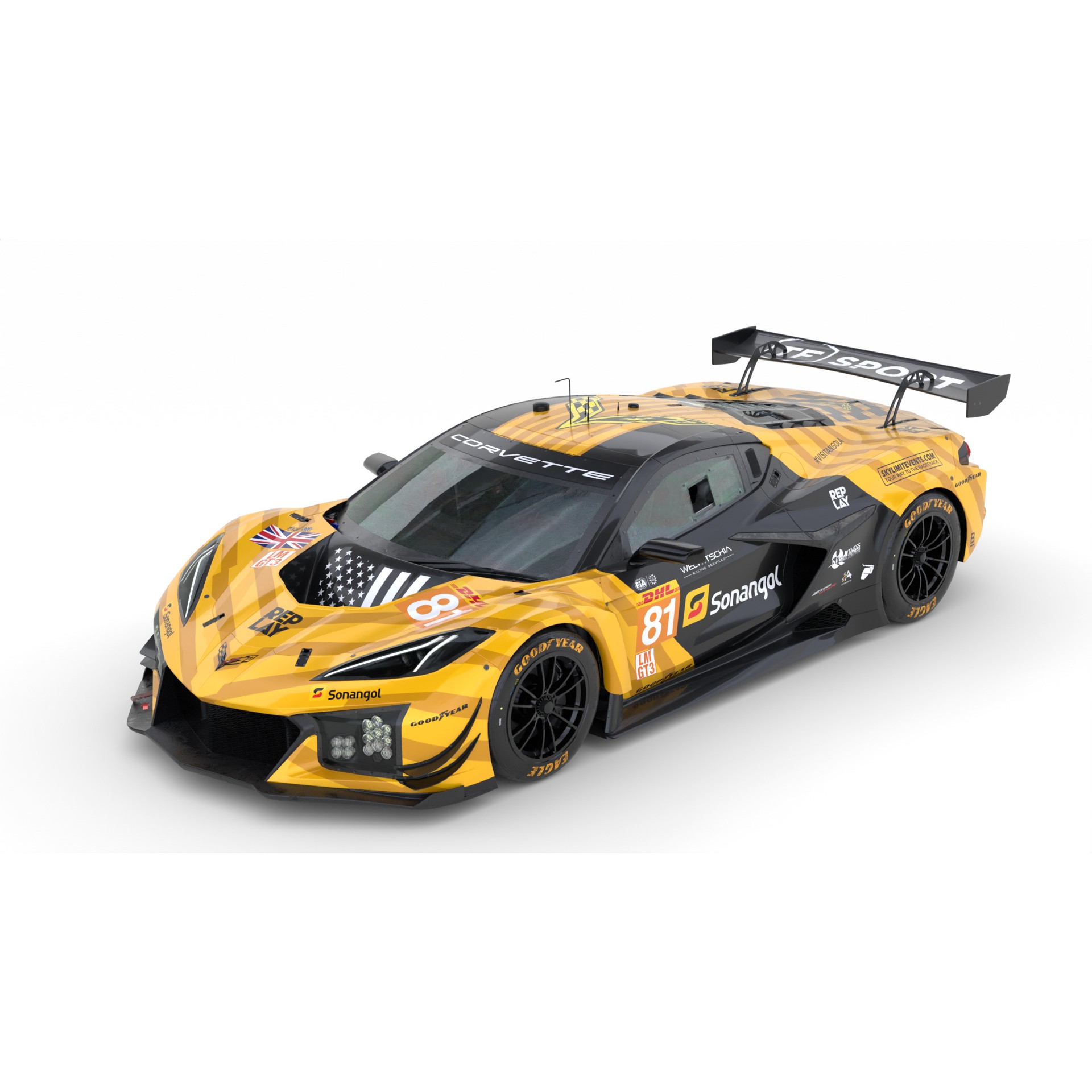 Corvette Z06 GT3.R 2024 - Game-Ready 3D Model - View 3
