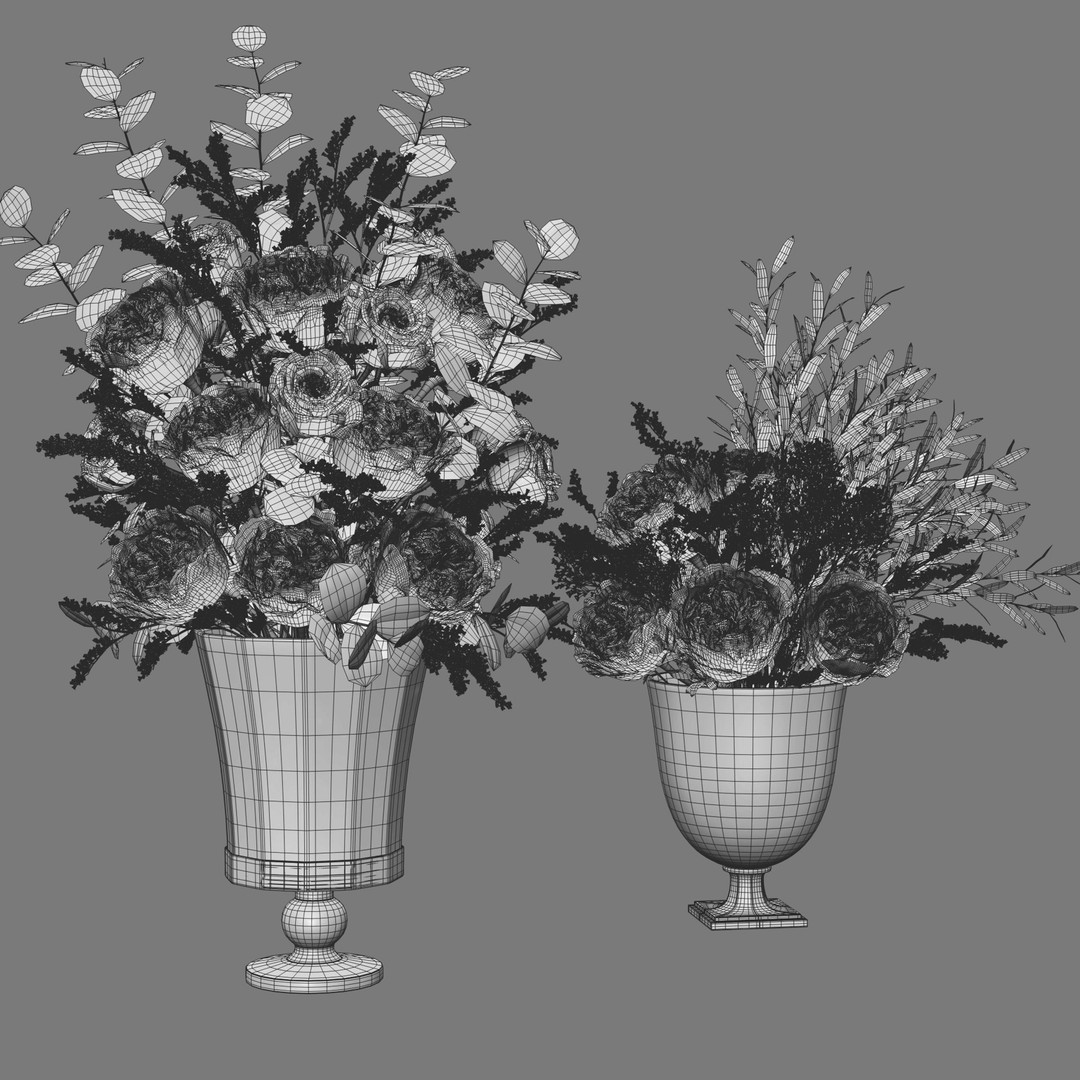 Caspian Rose 3D Model – High Poly Floral Asset, FBX, OBJ
