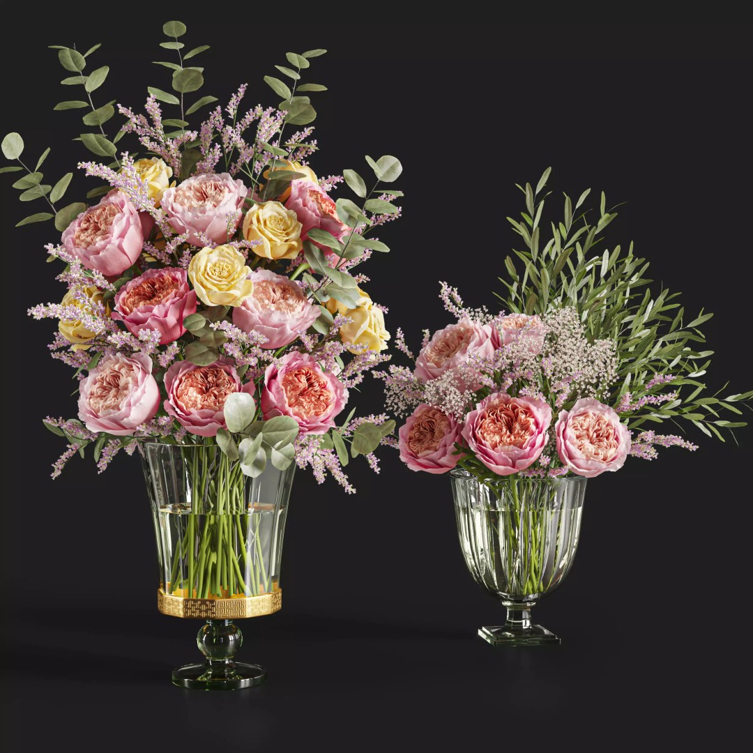 Caspian Rose 3D Model – High Poly Floral Asset, FBX, OBJ - View 2