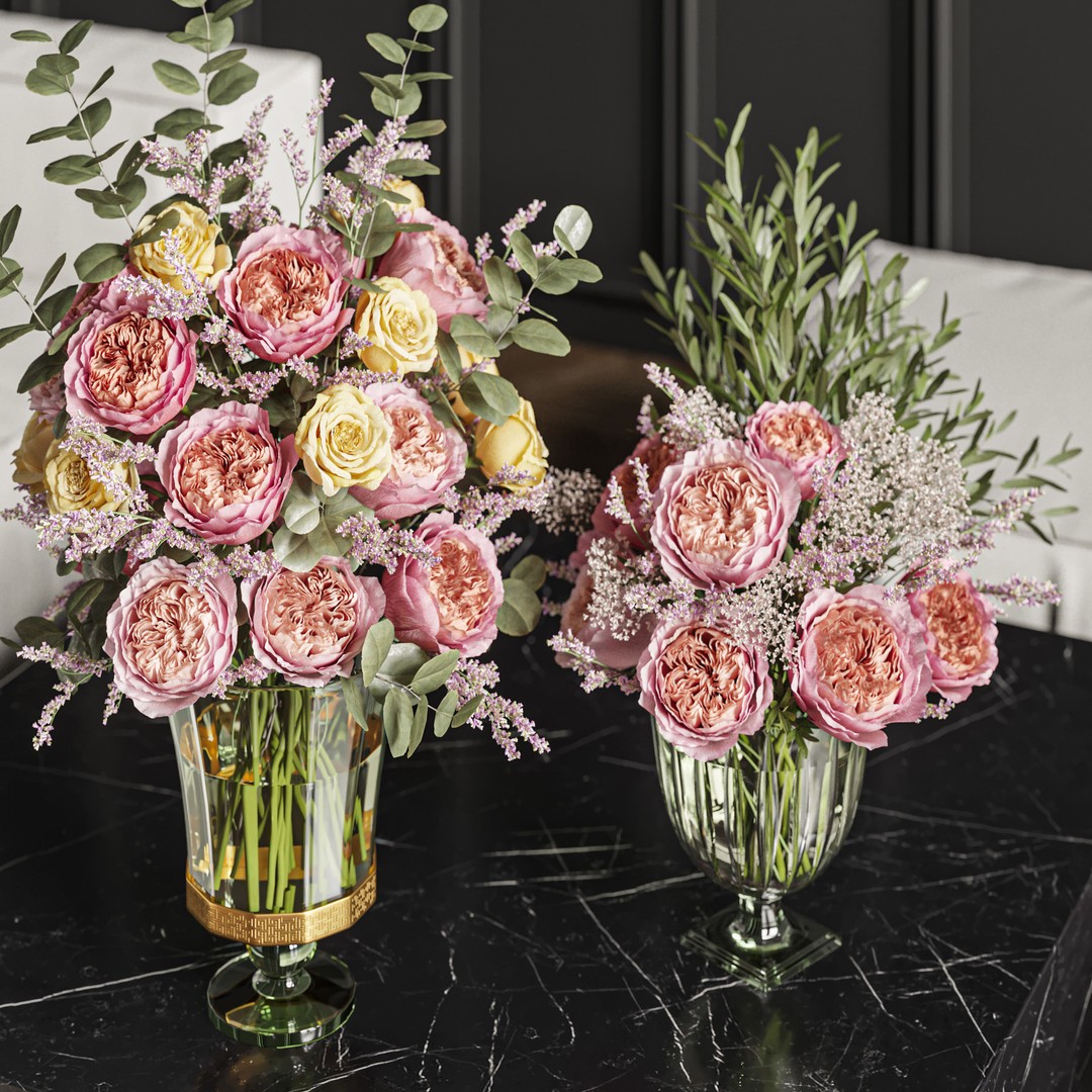 Caspian Rose 3D Model – High Poly Floral Asset, FBX, OBJ - View 4