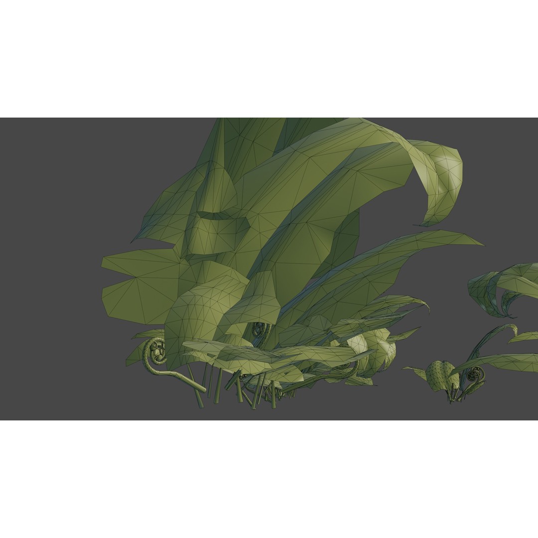 Fern 3D Model – Low Poly Game Asset, PBR Textures, FBX, OBJ - View 13