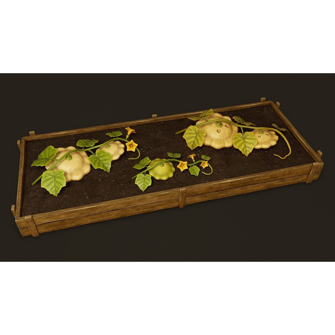 Growing Farm Plants Pack 3D Model – Low Poly Game Asset, FBX, Unity, Unreal - View 11