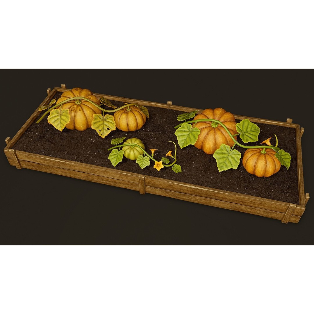 Growing Farm Plants Pack 3D Model – Low Poly Game Asset, FBX, Unity, Unreal - View 12