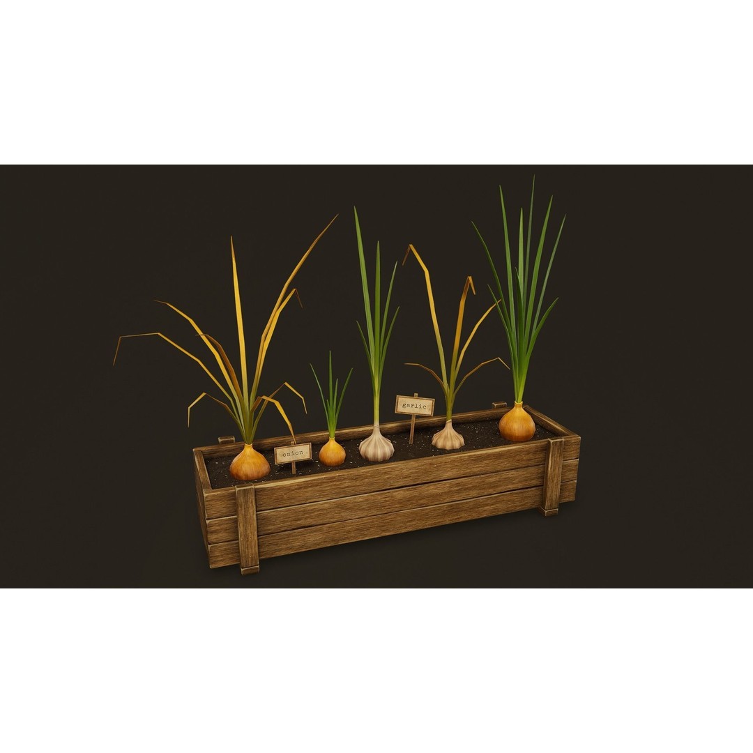 Growing Farm Plants Pack 3D Model – Low Poly Game Asset, FBX, Unity, Unreal - View 15