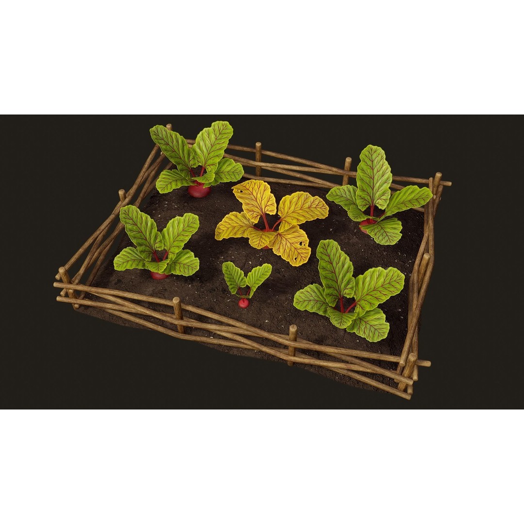 Growing Farm Plants Pack 3D Model – Low Poly Game Asset, FBX, Unity, Unreal - View 16