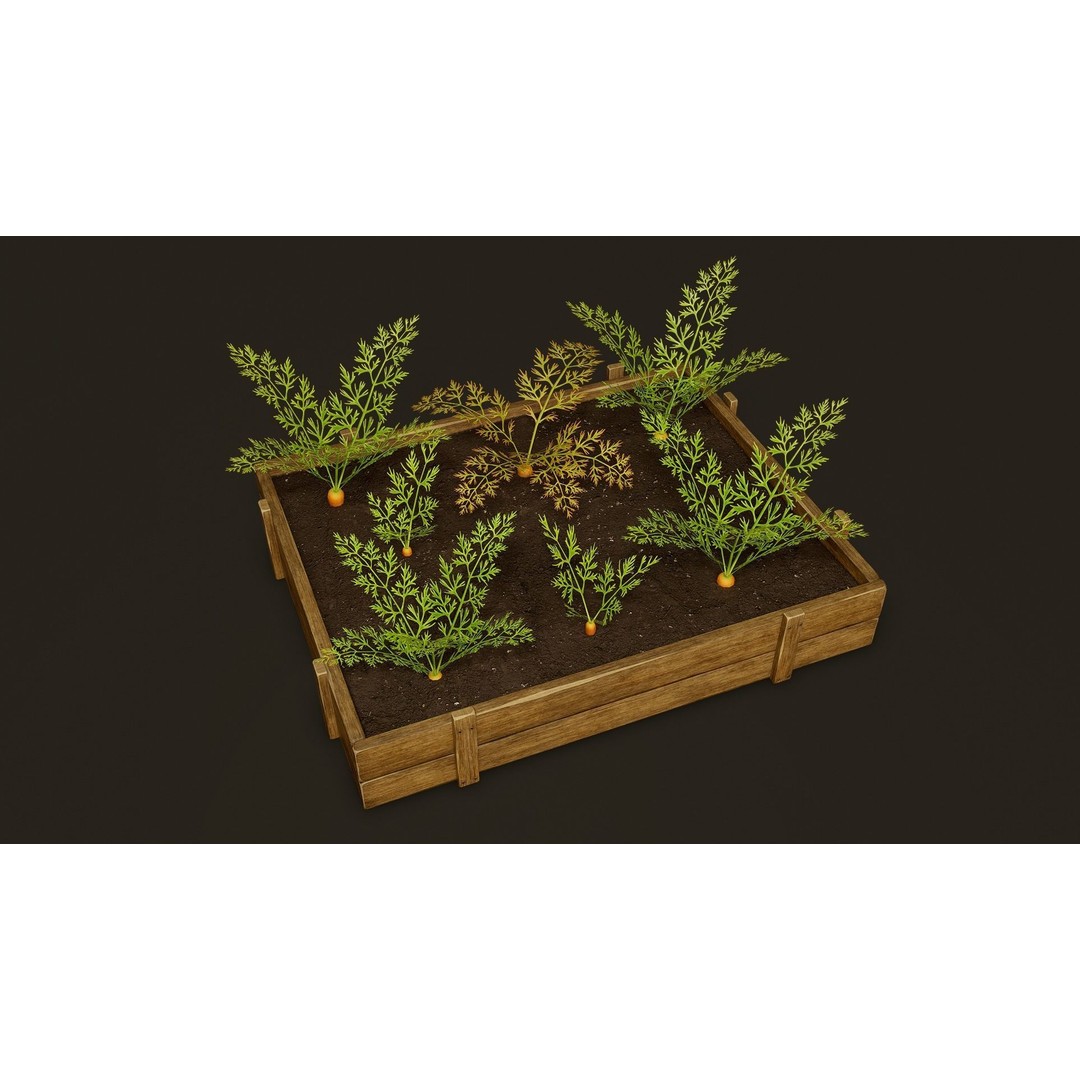 Growing Farm Plants Pack 3D Model – Low Poly Game Asset, FBX, Unity, Unreal - View 17