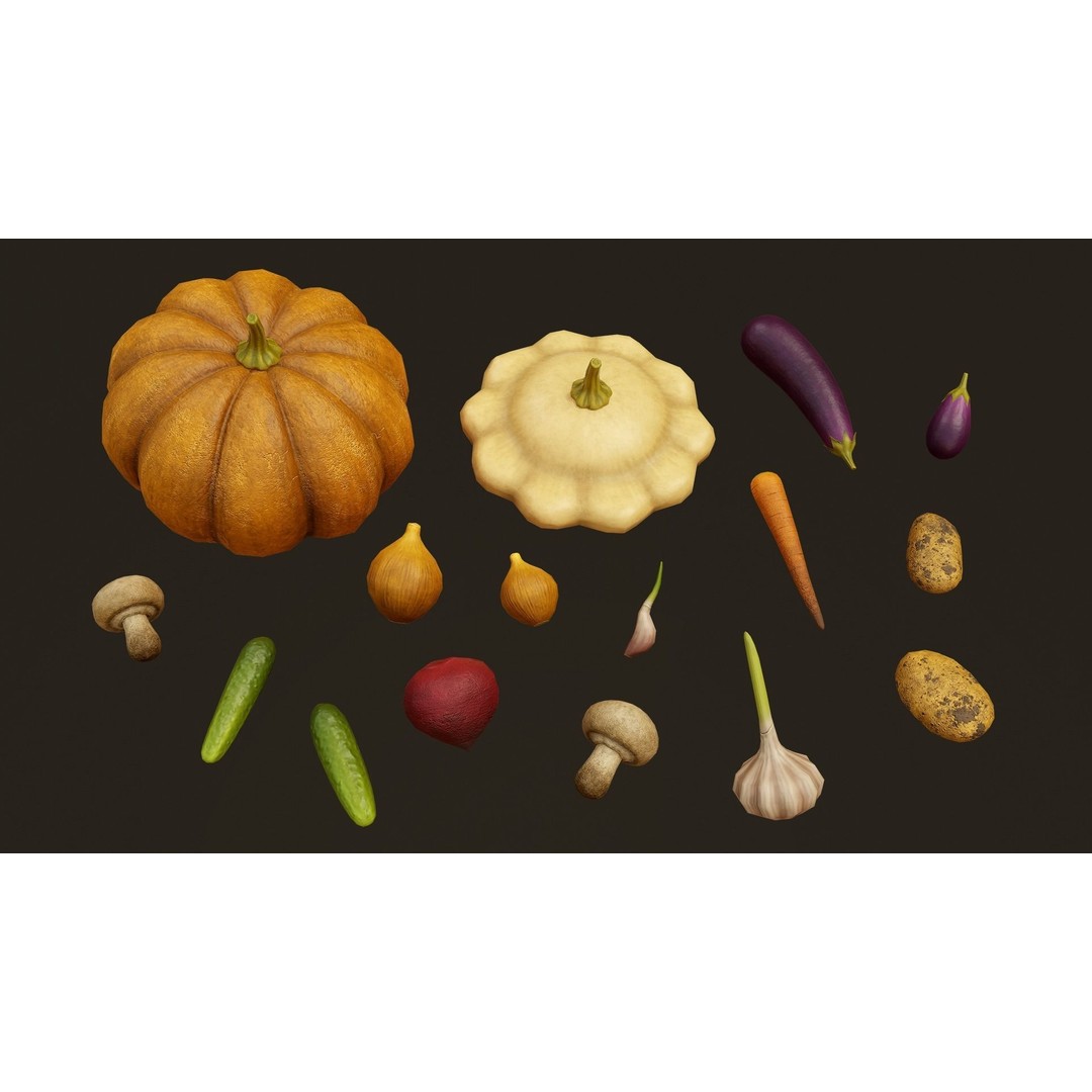 Growing Farm Plants Pack 3D Model – Low Poly Game Asset, FBX, Unity, Unreal - View 19