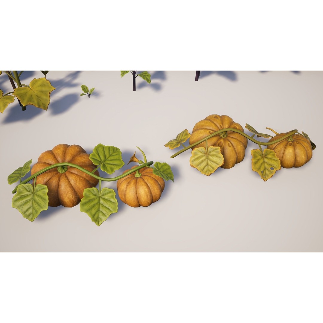 Growing Farm Plants Pack 3D Model – Low Poly Game Asset, FBX, Unity, Unreal - View 28