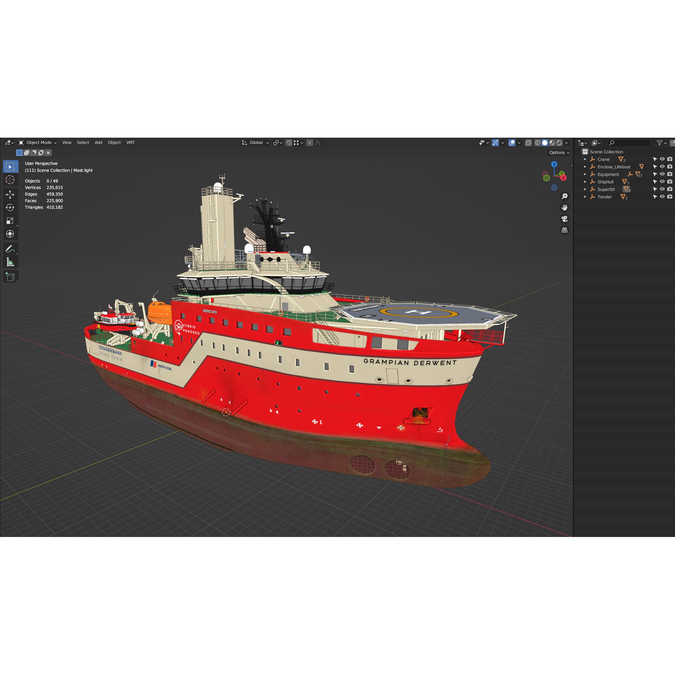 Grampian Derwent SOV - Game-Ready 3D Model